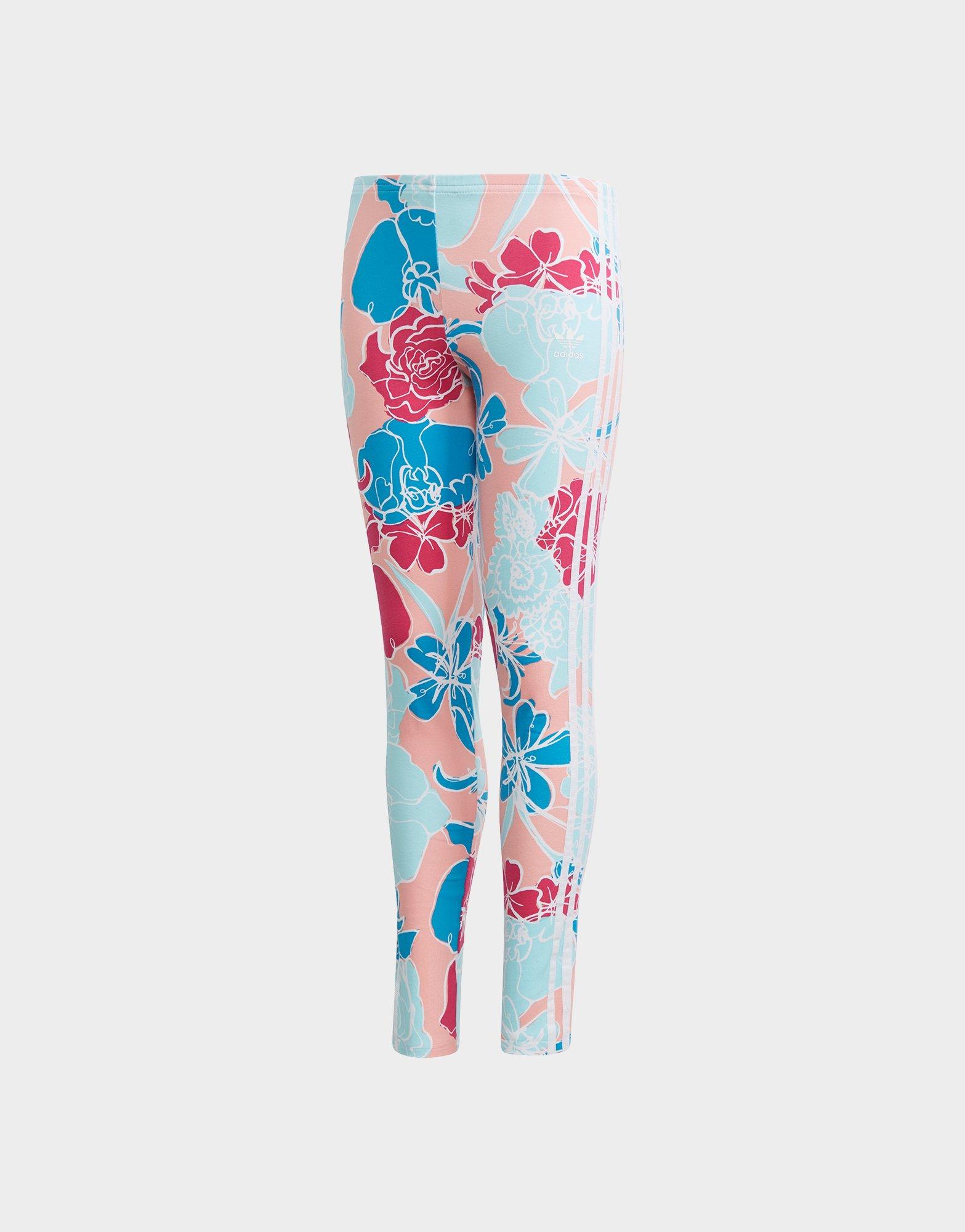 floral adidas tights