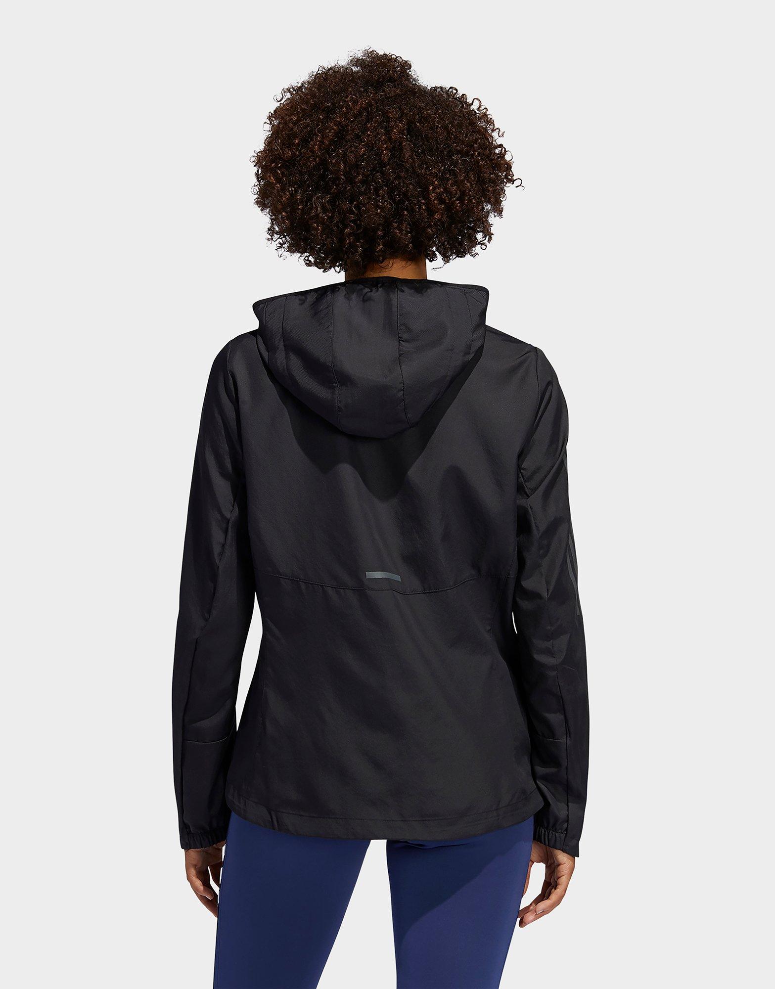 own the run hooded windbreaker