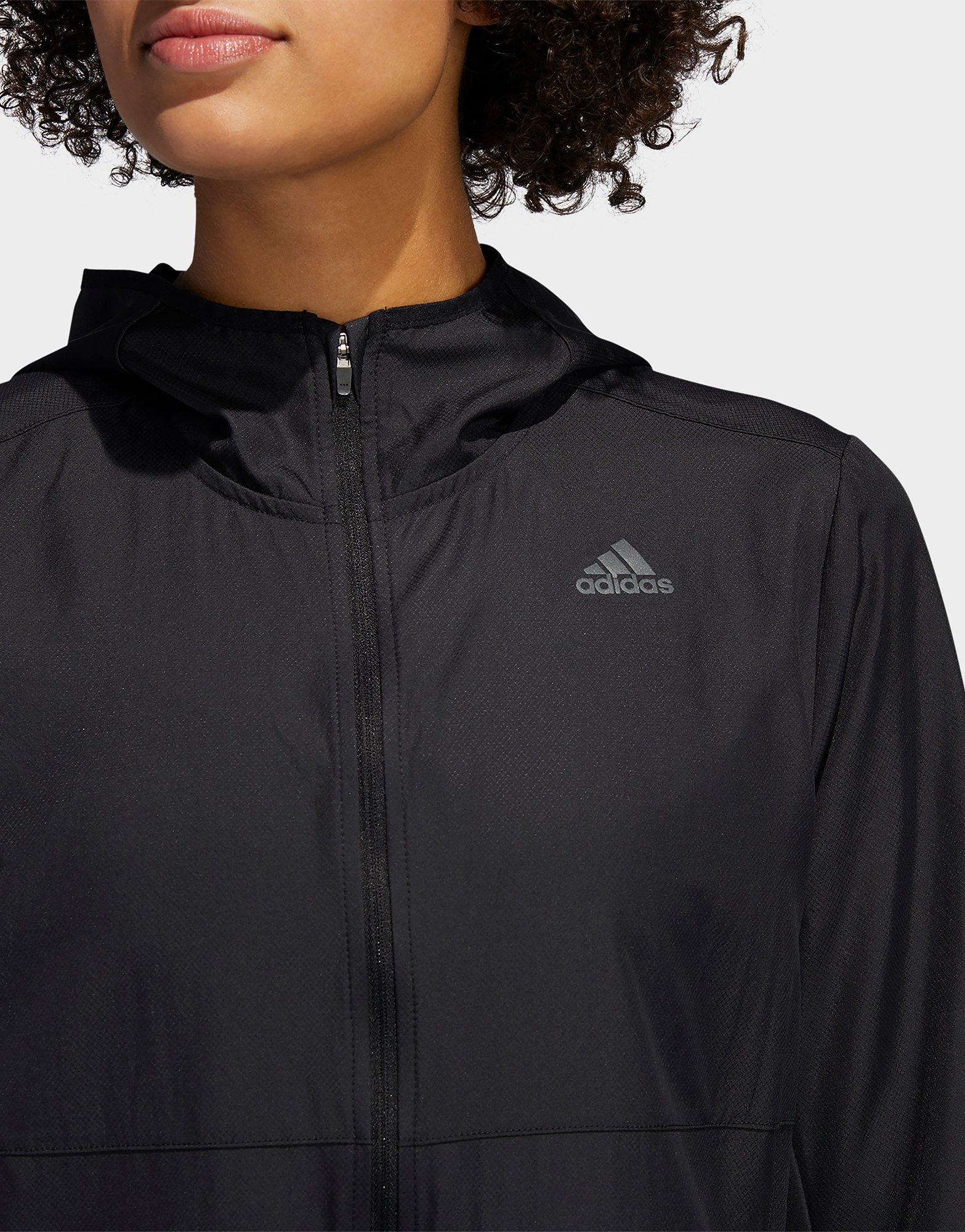 adidas own the run hooded jacket