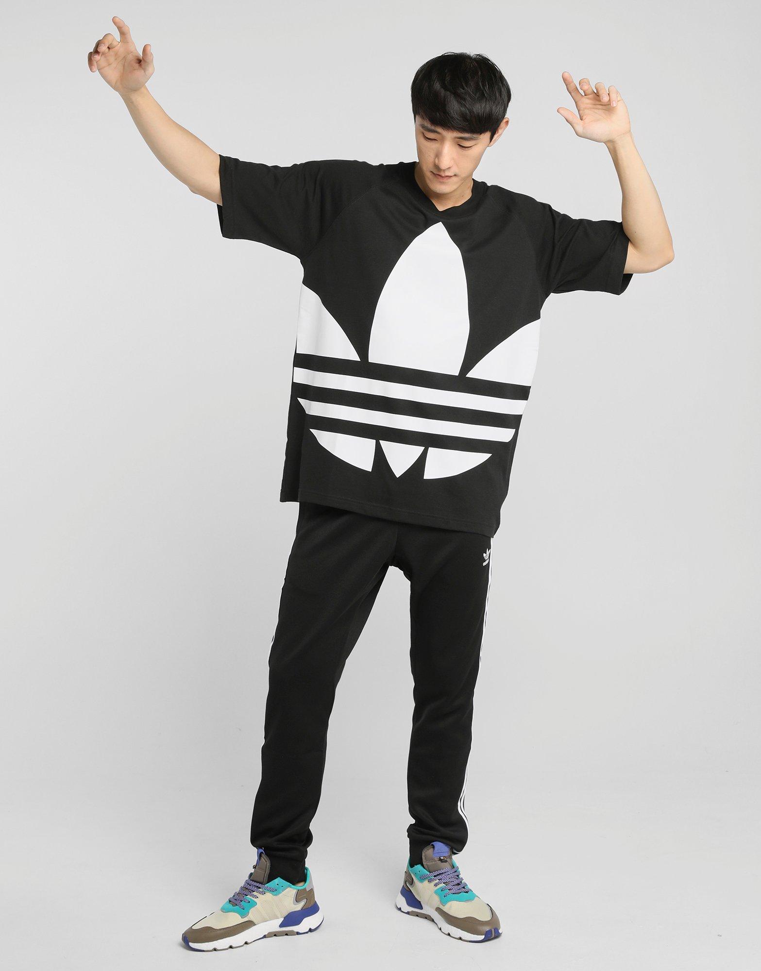 adidas big trefoil tee womens