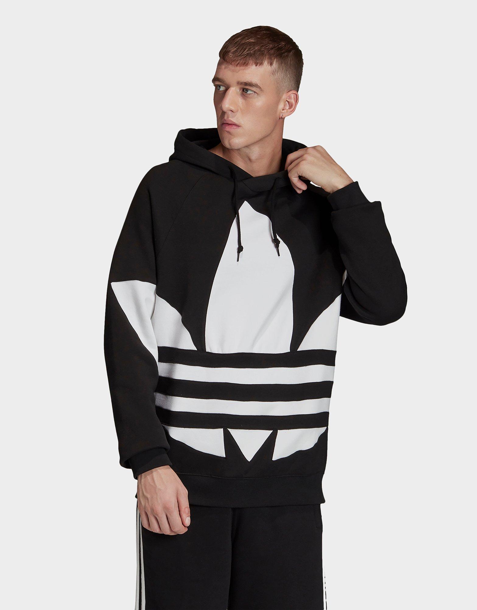 adidas logo on sleeve hoodie