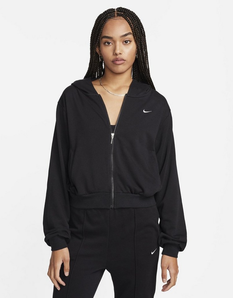 Nike Ruimvallende hoodie van sweatstof met rits voor dames Sportswear Chill Terry