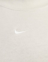 Nike Korte damestop met ronde hals van sweatstof Sportswear Chill Terry
