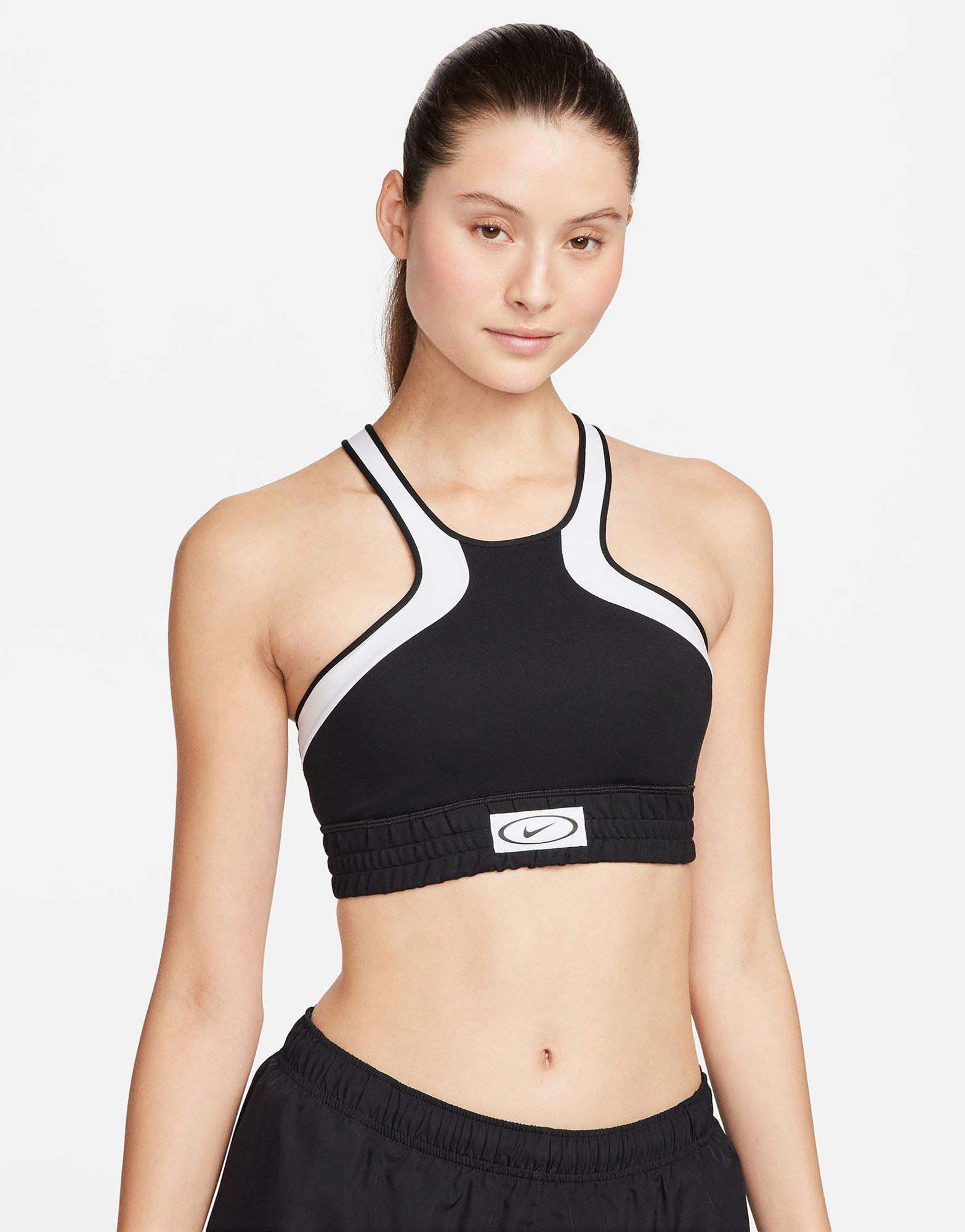 Black Nike V-Neck Light-Support Sports Bra Women's - JD Sports Singapore