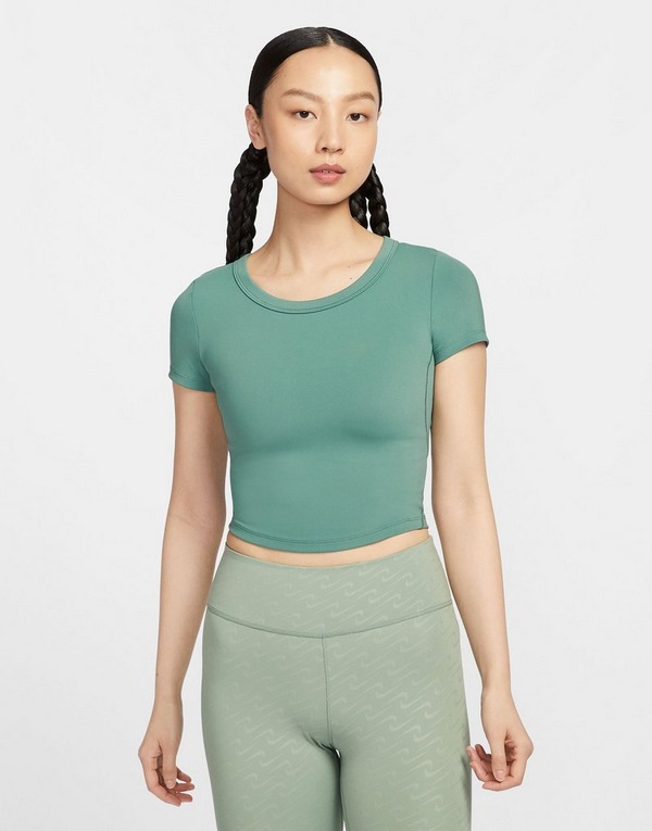 Nike One Fitted Dri-FIT Short-Sleeve Cropped Top Women's