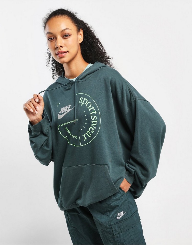 Nike เสื้อฮู้ดดี้ผู้หญิง Sportswear Oversized French Terry Pullover