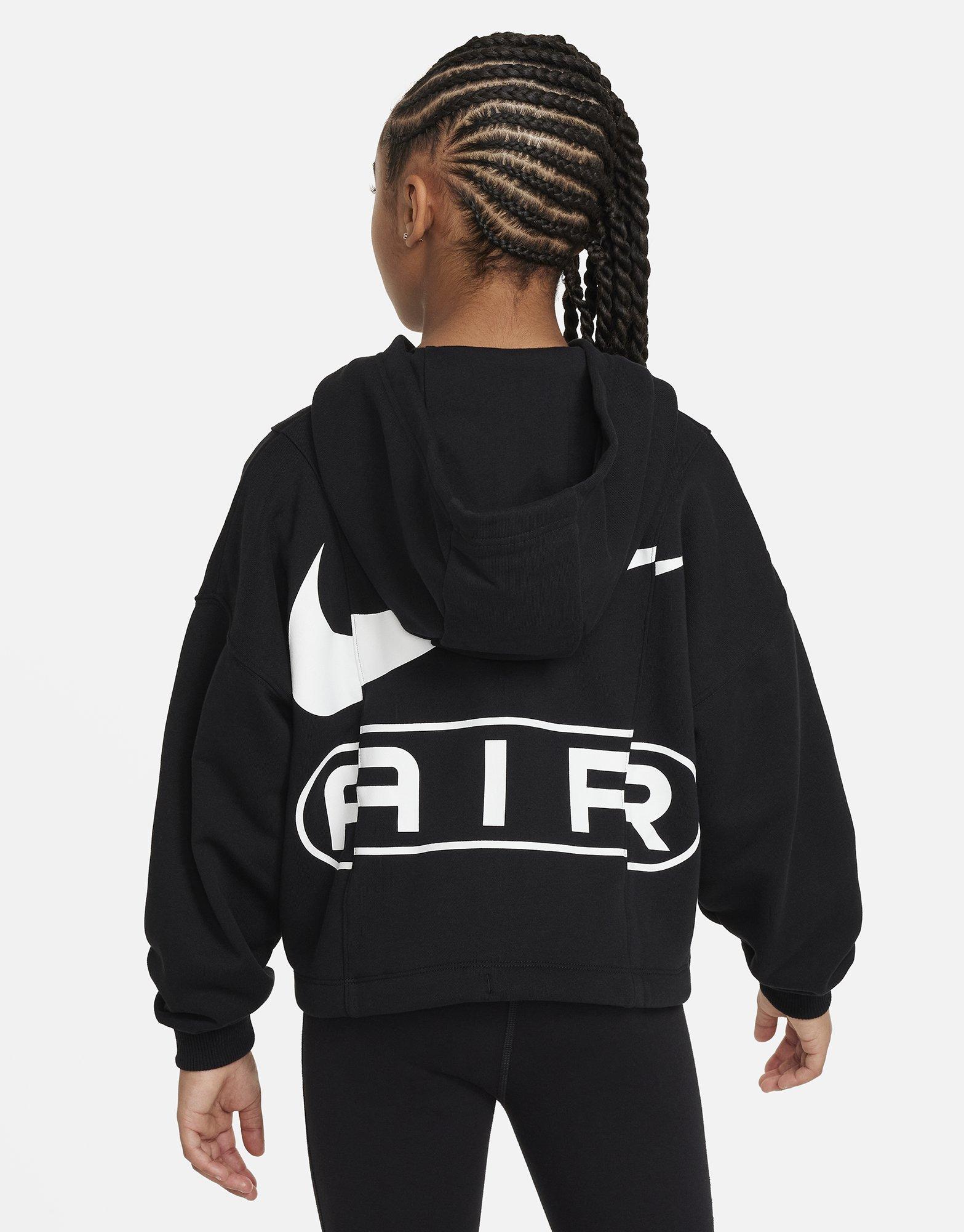 Nike Hoodie van sweatstof met rits over de hele lengte voor meisjes Air
