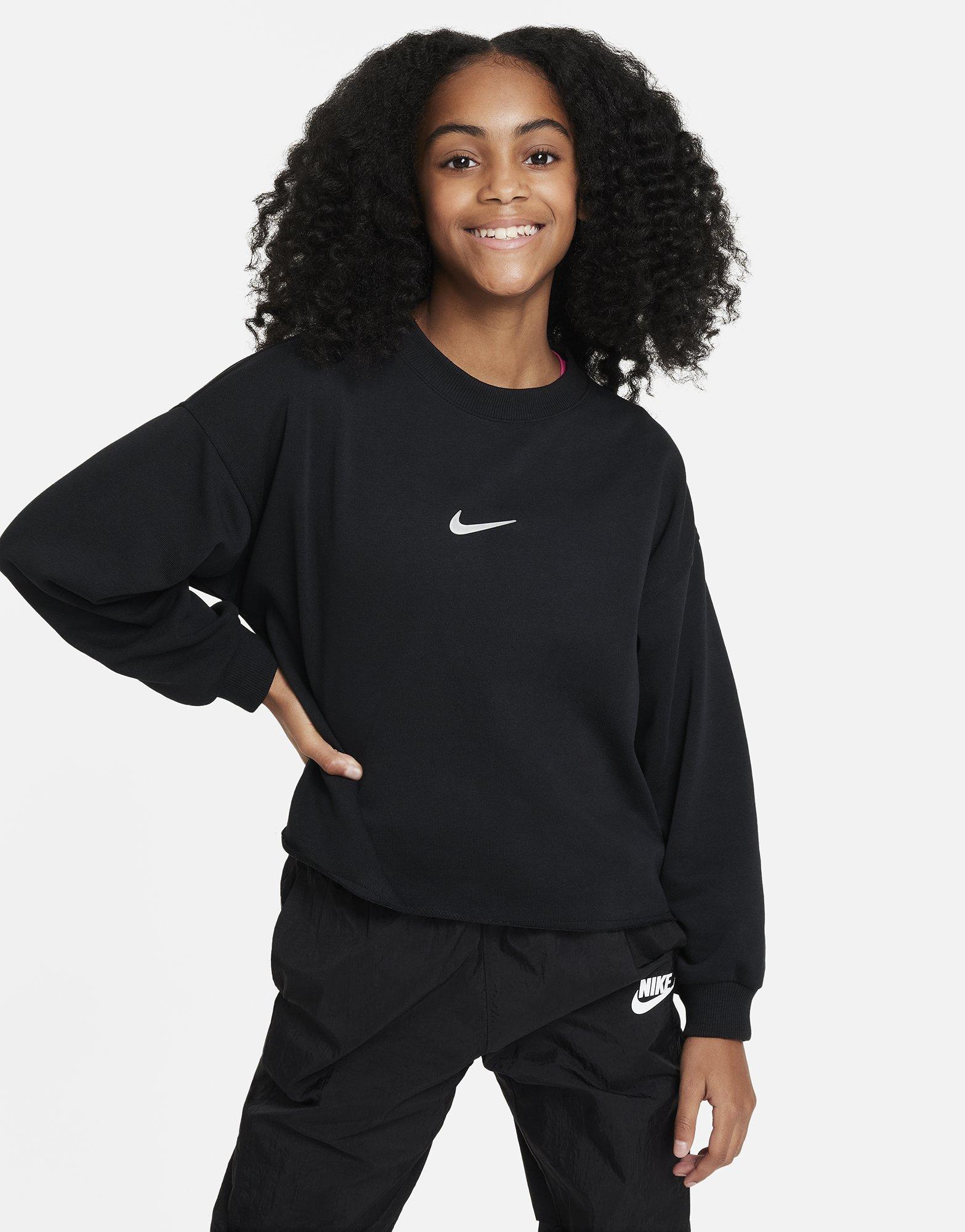 Womens black nike crewneck hot sale sweatshirt