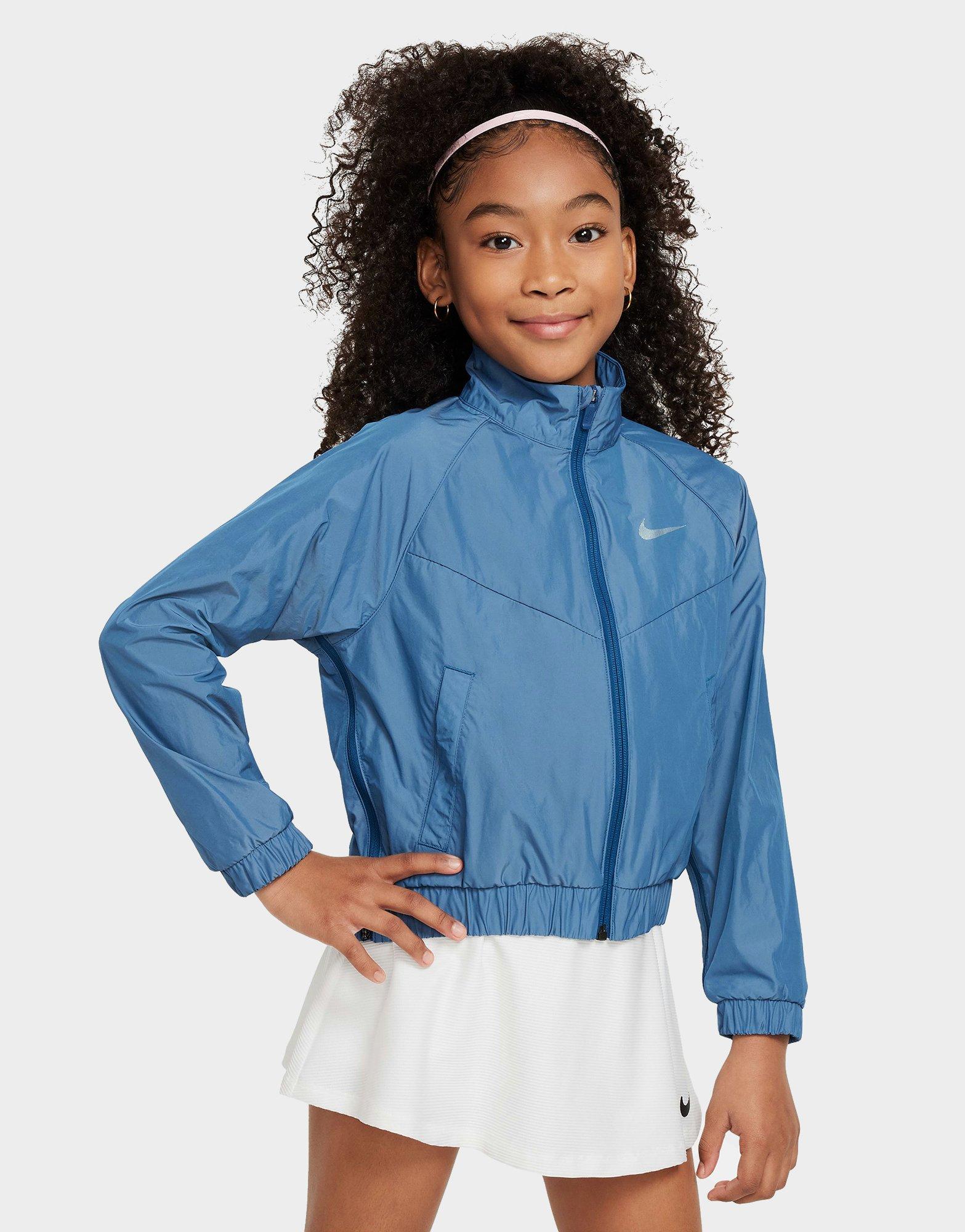 green blue nike windbreaker