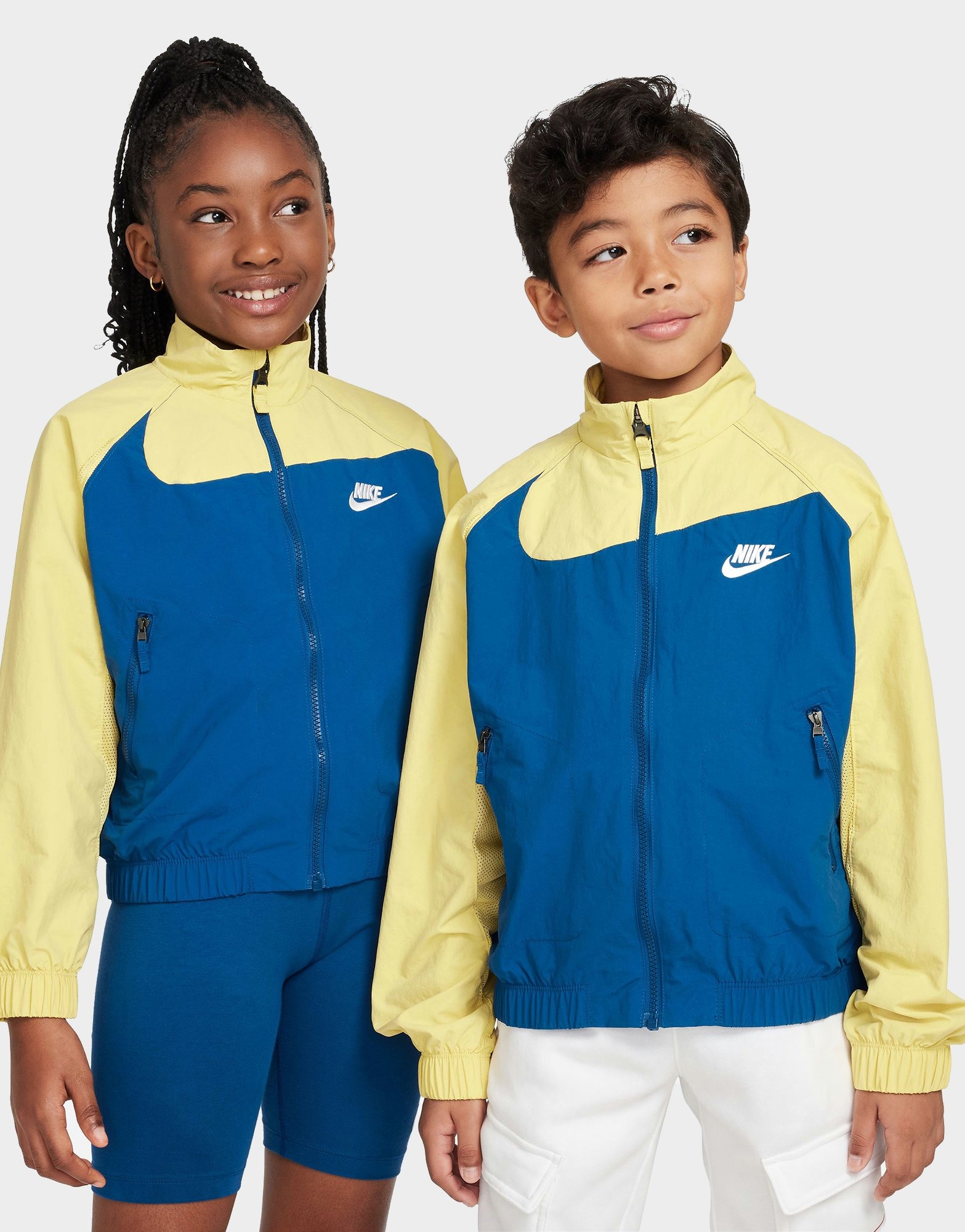 Blue Nike Sportswear Amplify Woven Full-Zip Jacket Junior | JD Sports ...