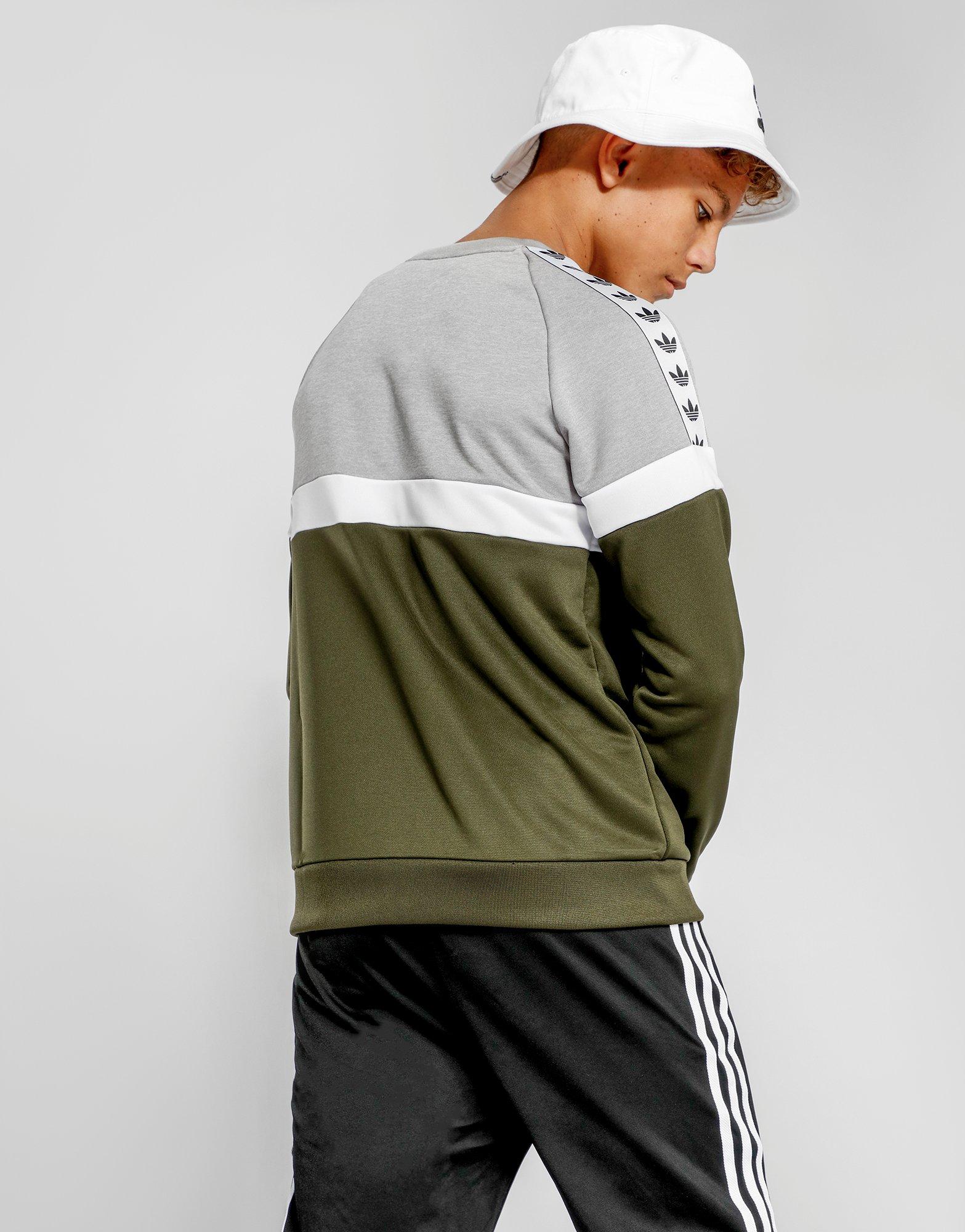 adidas originals itasca crew sweatshirt green