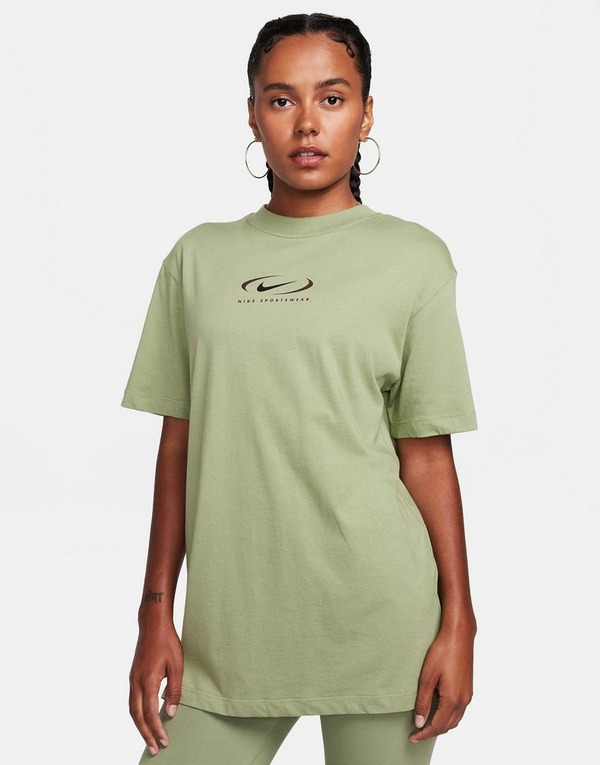 Green Nike Sportswear Graphic T-Shirt Women's - JD Sports Singapore