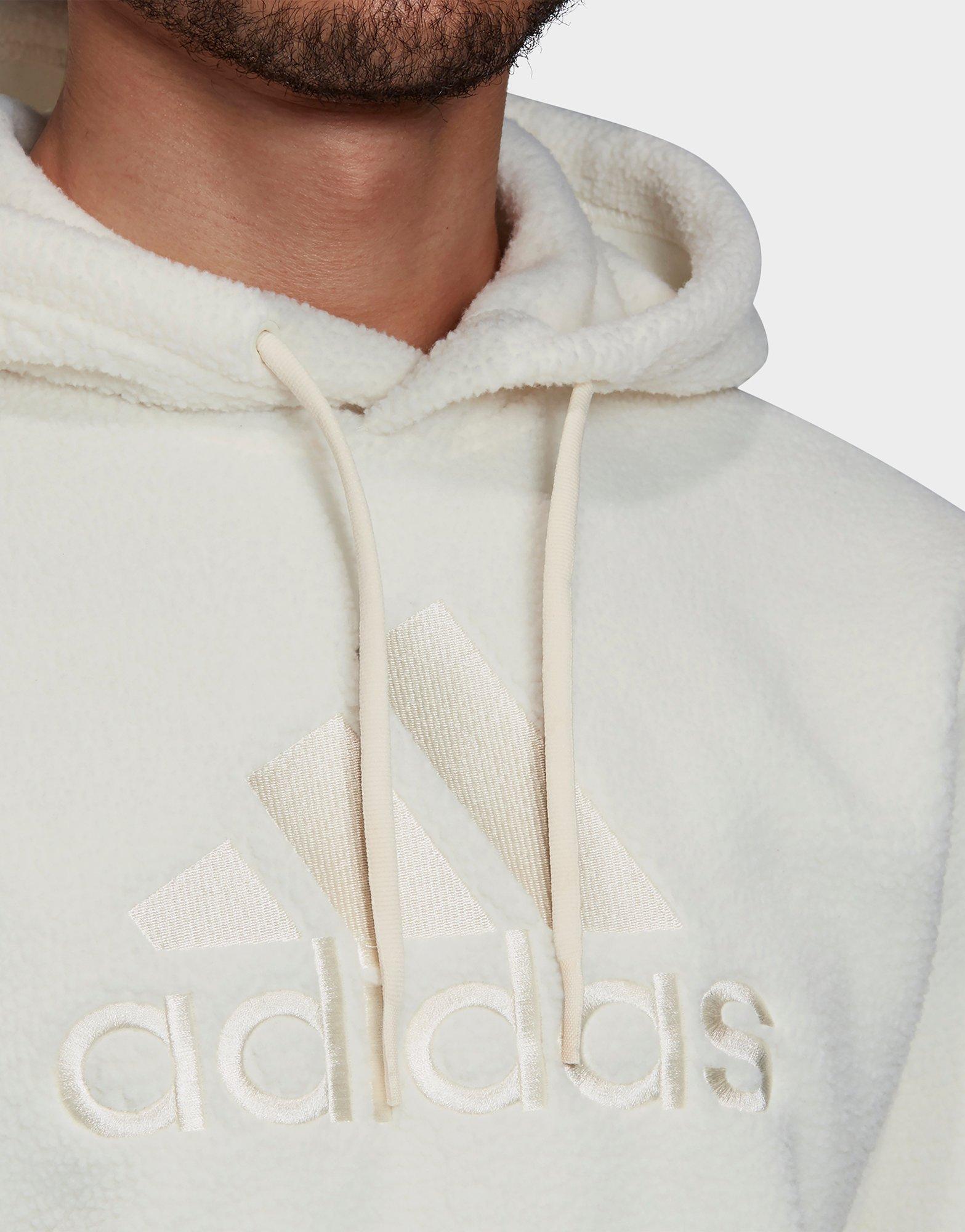 adidas sherpa hoodie sweatshirt