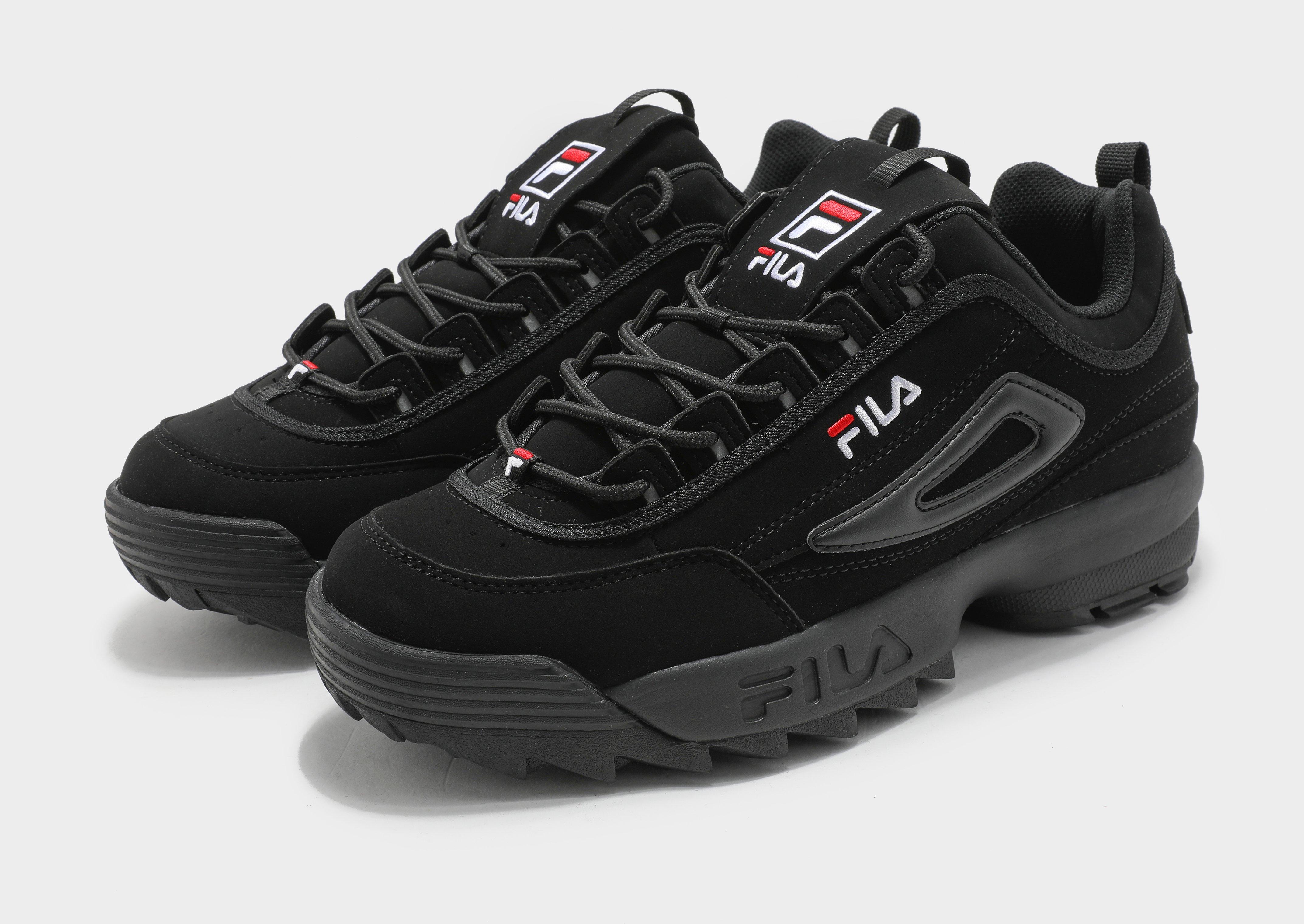 fila disruptor black womens