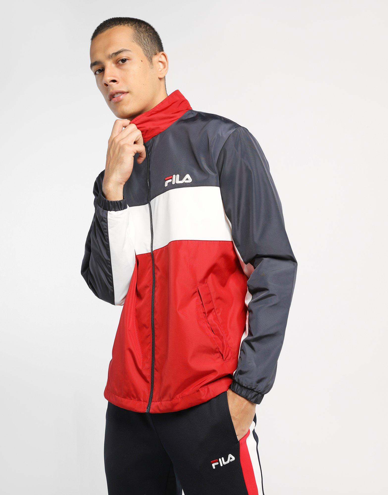 fila colour block full zip wind jacket