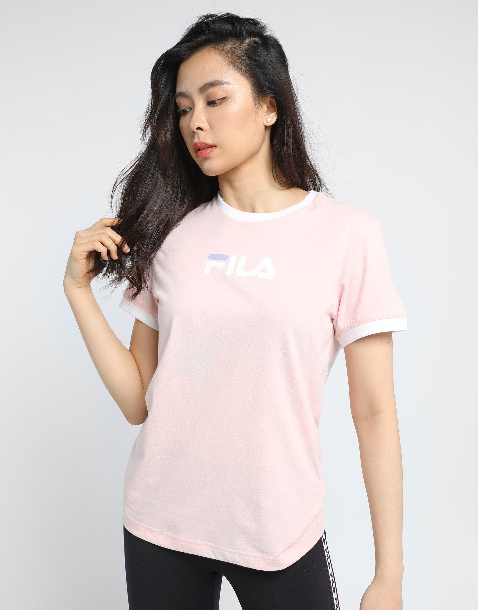 pink fila t shirt