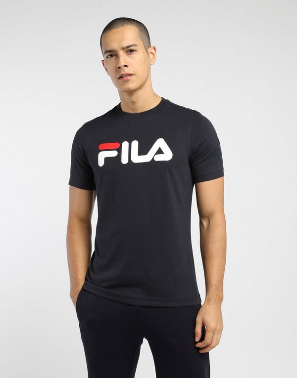 White Fila Logo Short T-Shirt | JD
