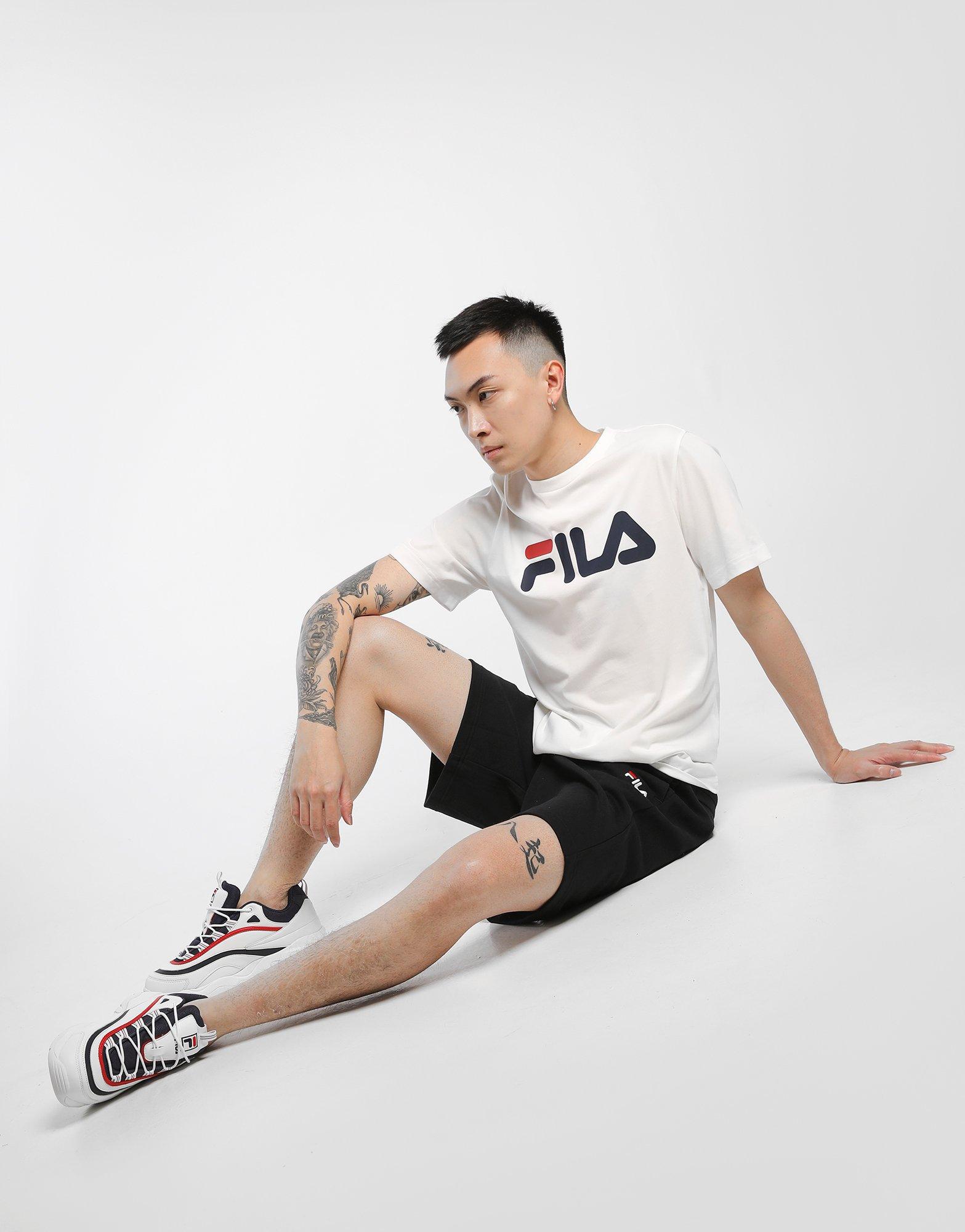 fila classic logo t shirt