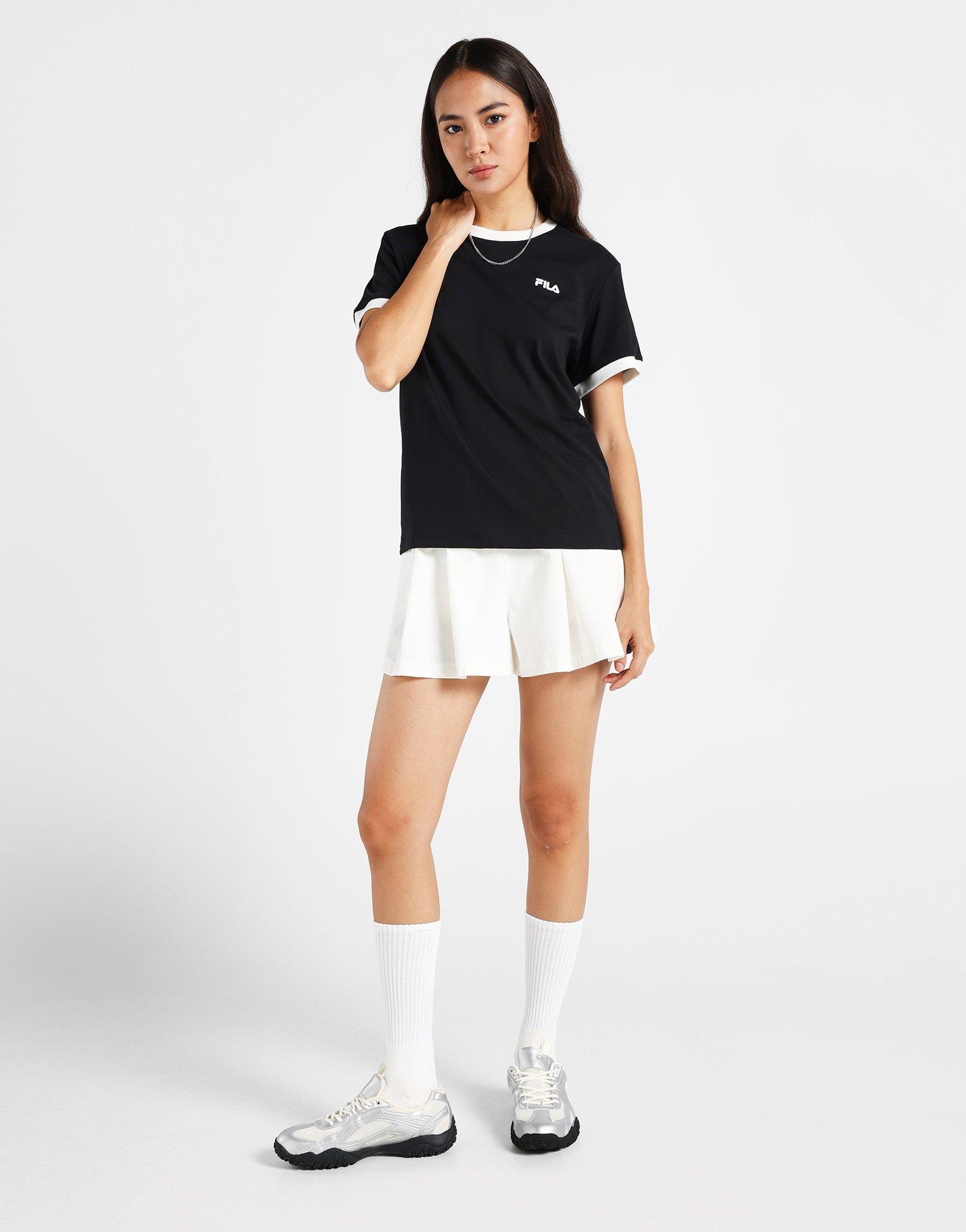 ■FILA■ Basic Linear Ringer FS2RSH2151FOWH 1100FS2RSH2151FO Black Fila Basic Linear Ringer T-Shirt | JD Sports Malaysia