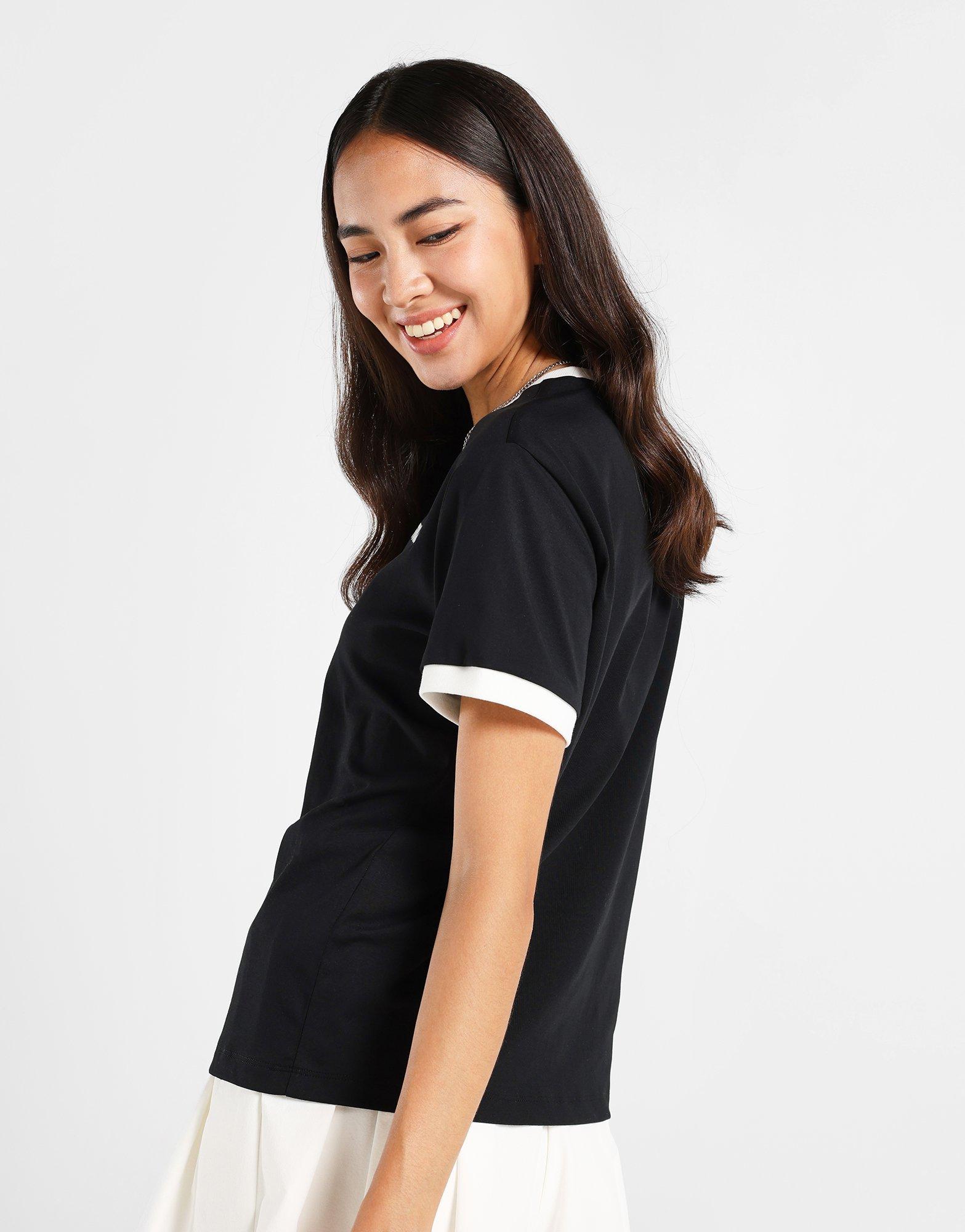 Black Fila Basic Linear Ringer T-Shirt | JD Sports Malaysia