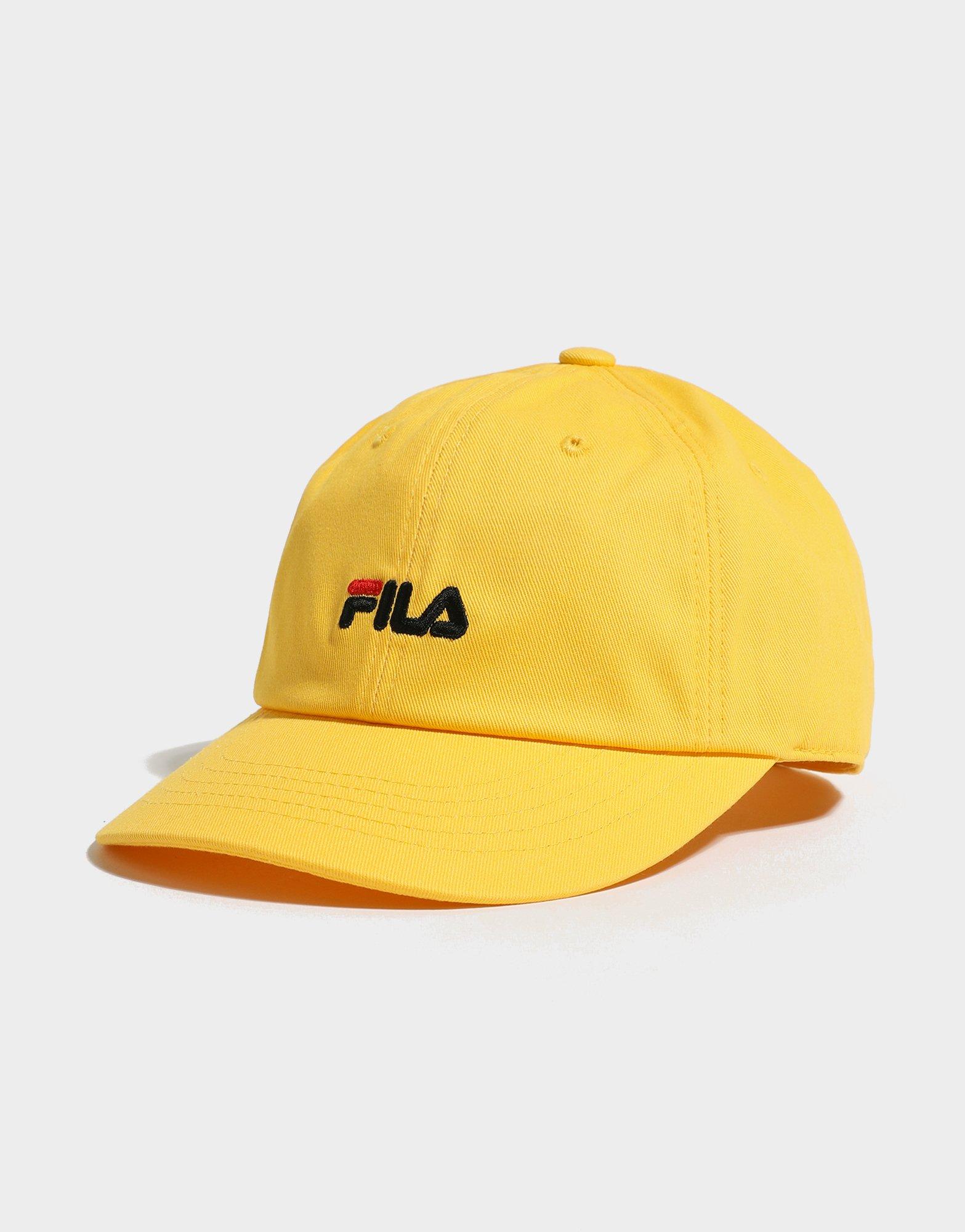 yellow fila hat