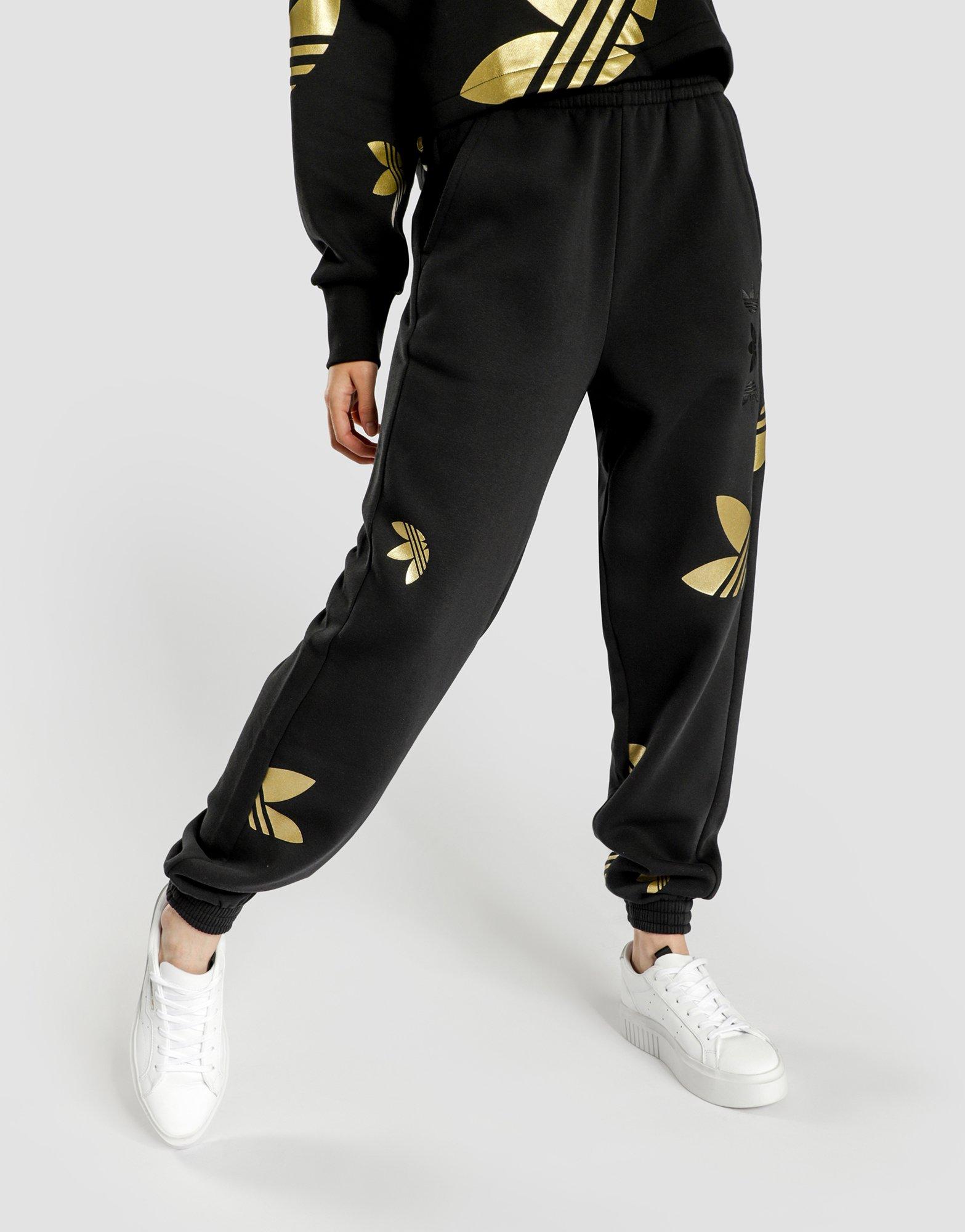 gold adidas sweats