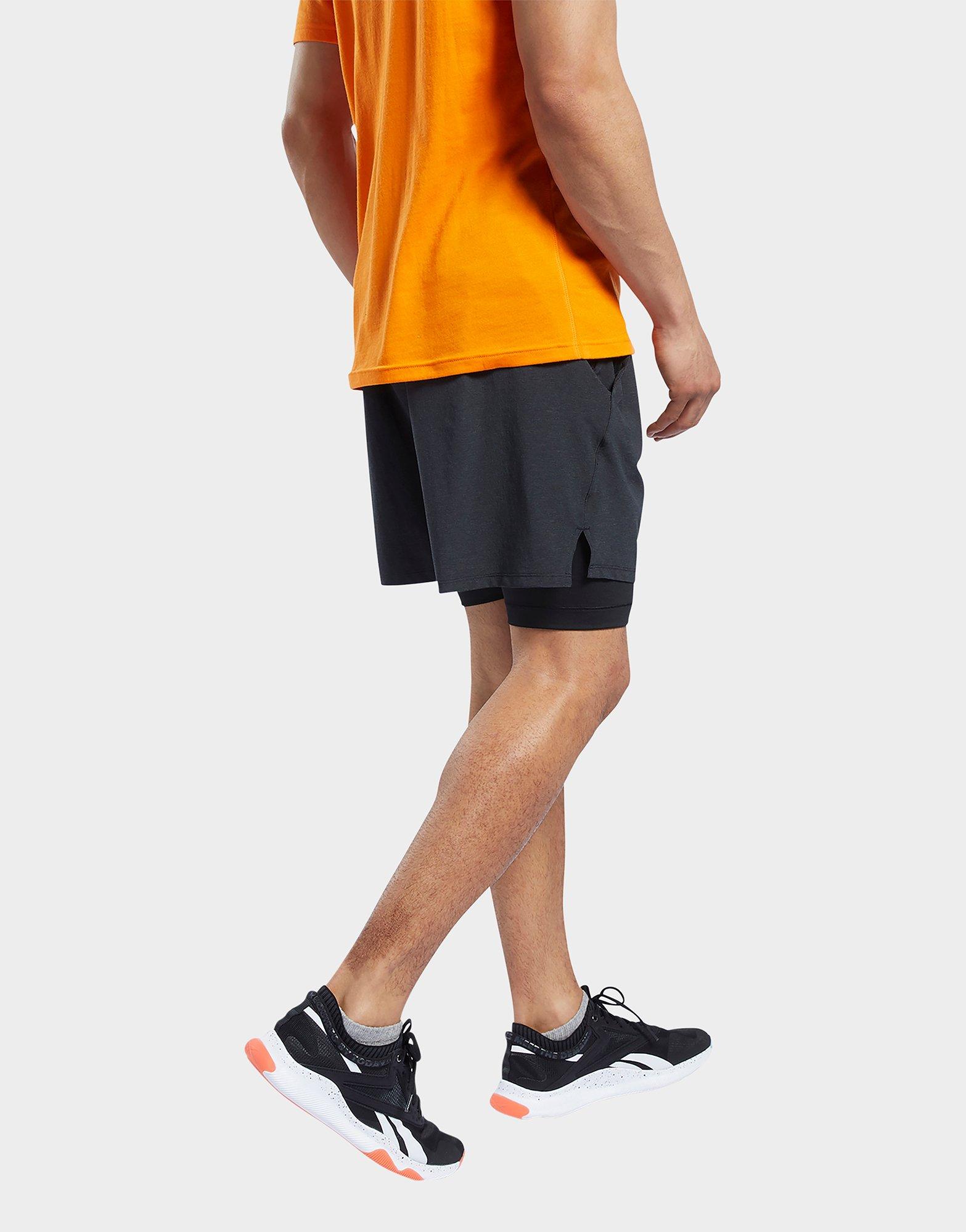 reebok two in one shorts