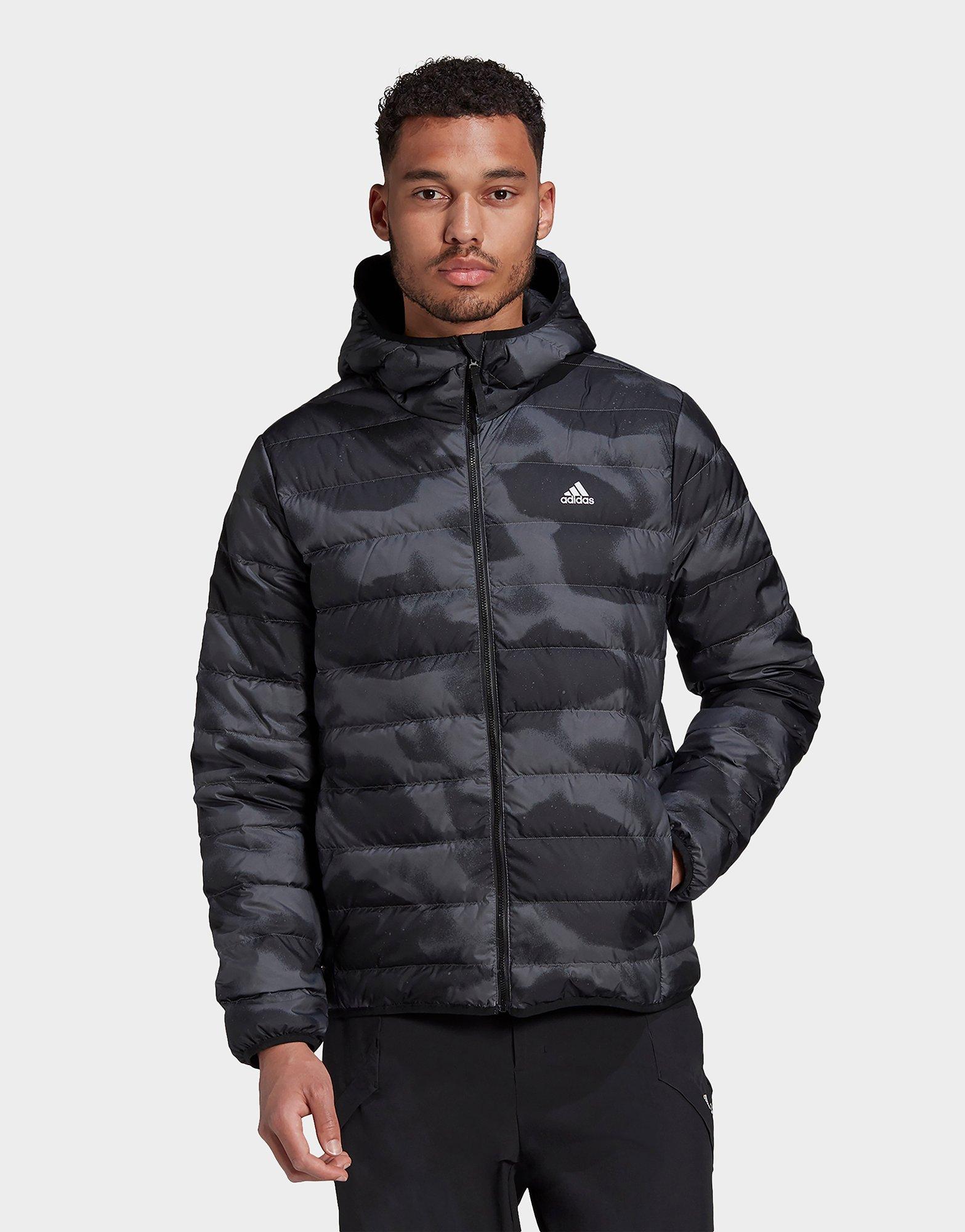 adidas hooded down jacket