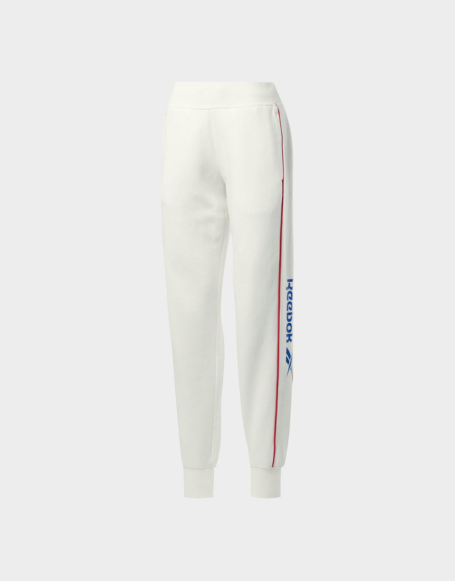 white reebok joggers