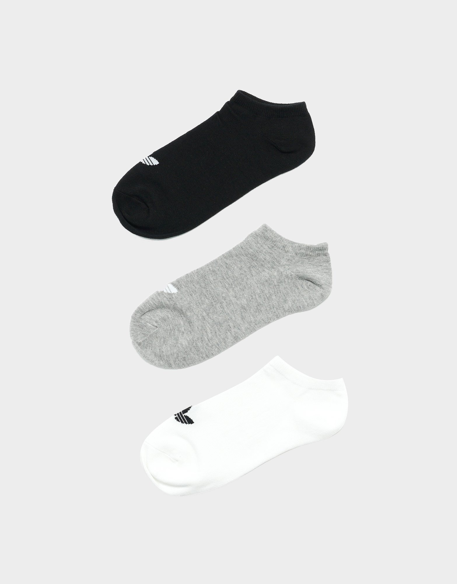 White adidas Originals 3 Pack Trefoil Liner Socks | JD Sports Malaysia