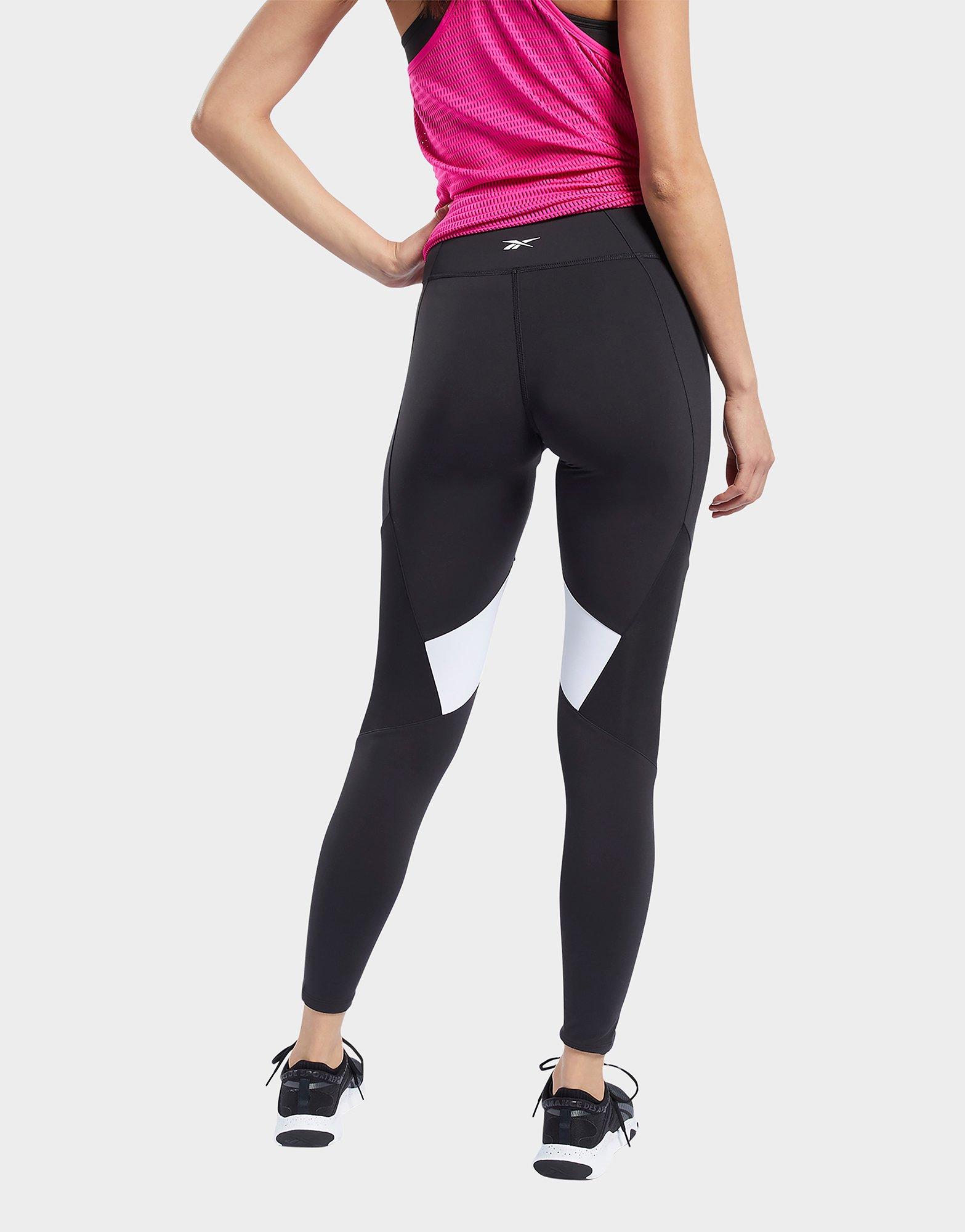 reebok lux color block tights