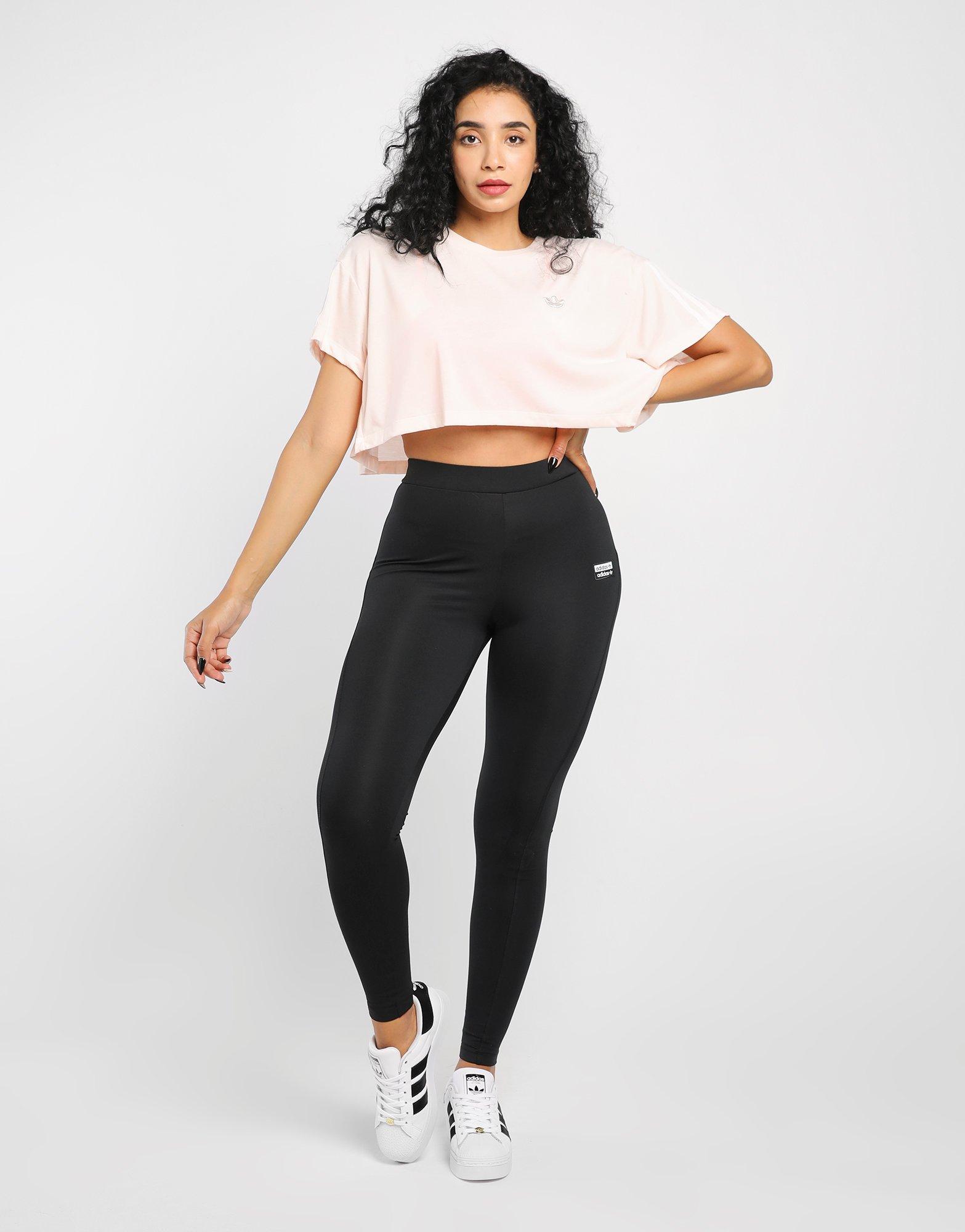 cropped t shirt adidas