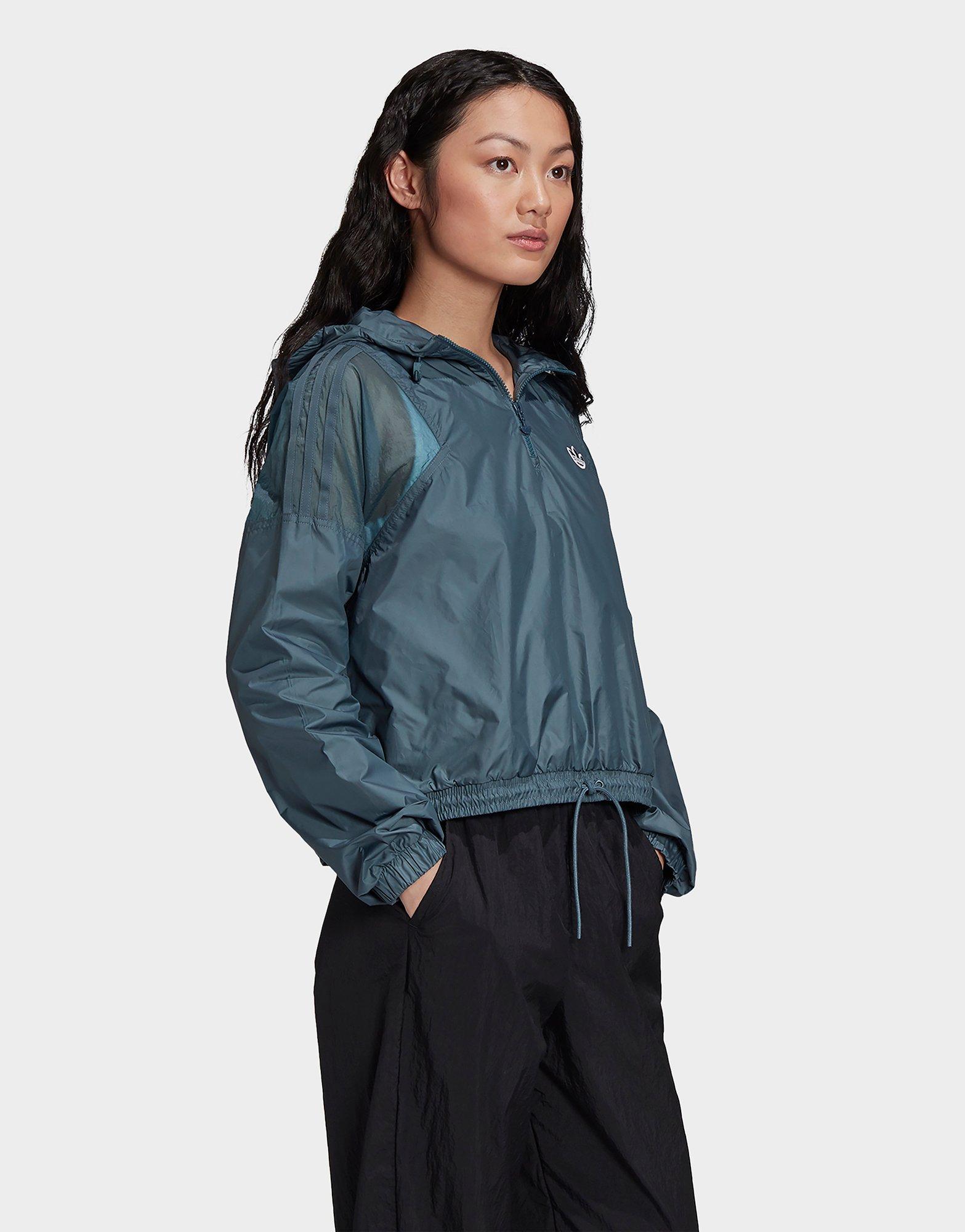 cropped adidas windbreaker