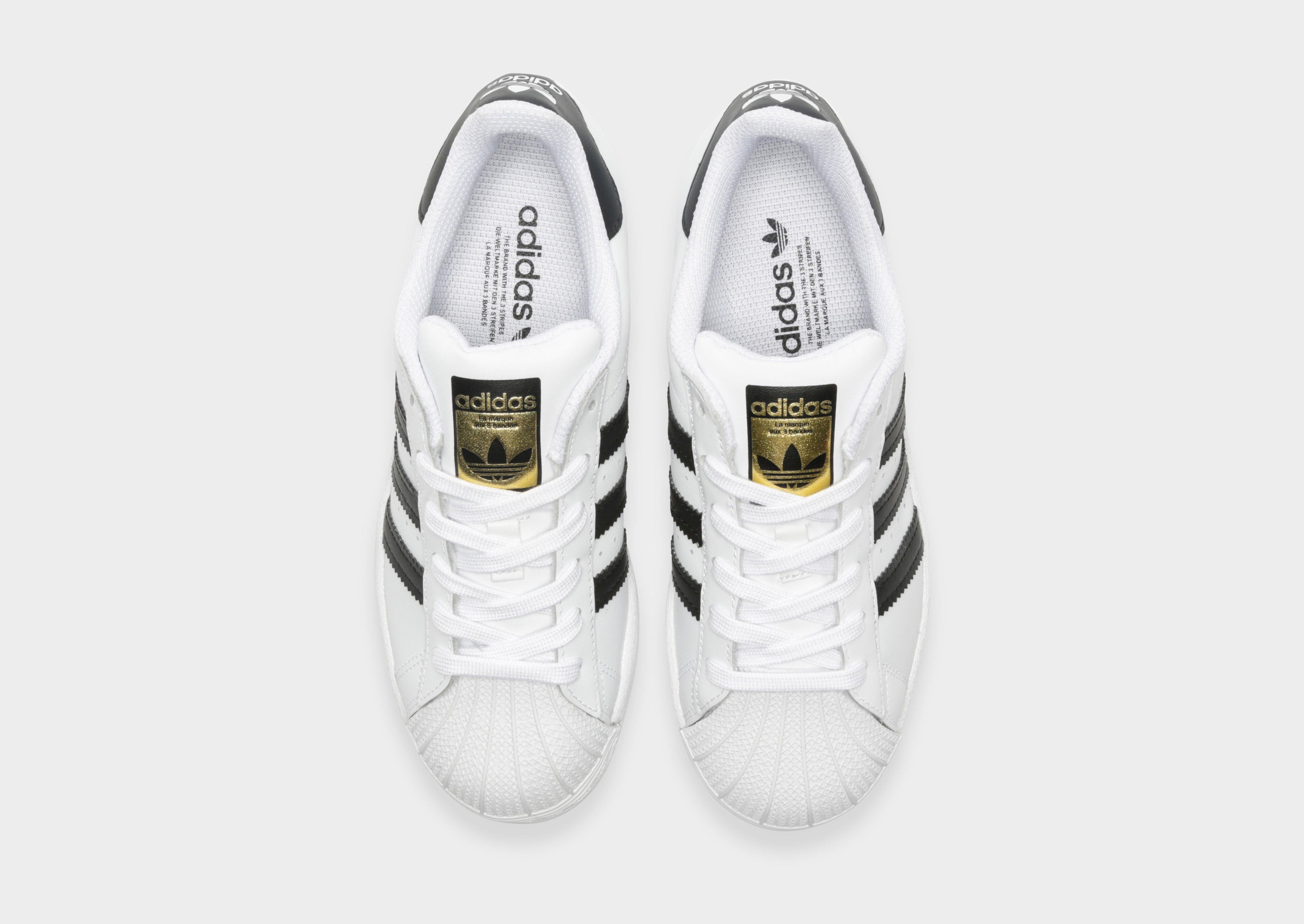 Adidas superstar white top junior jd