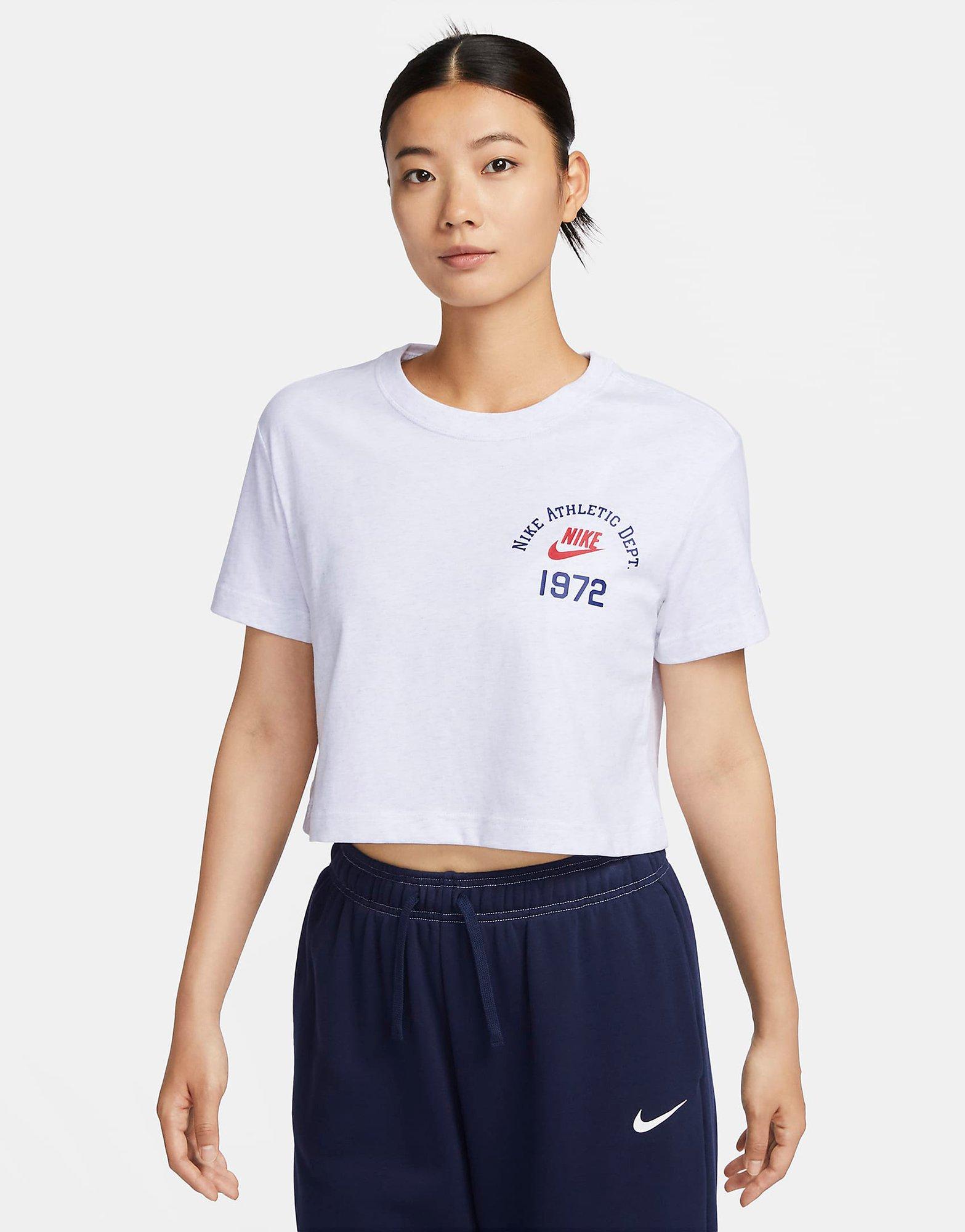 White 2025 nike crop