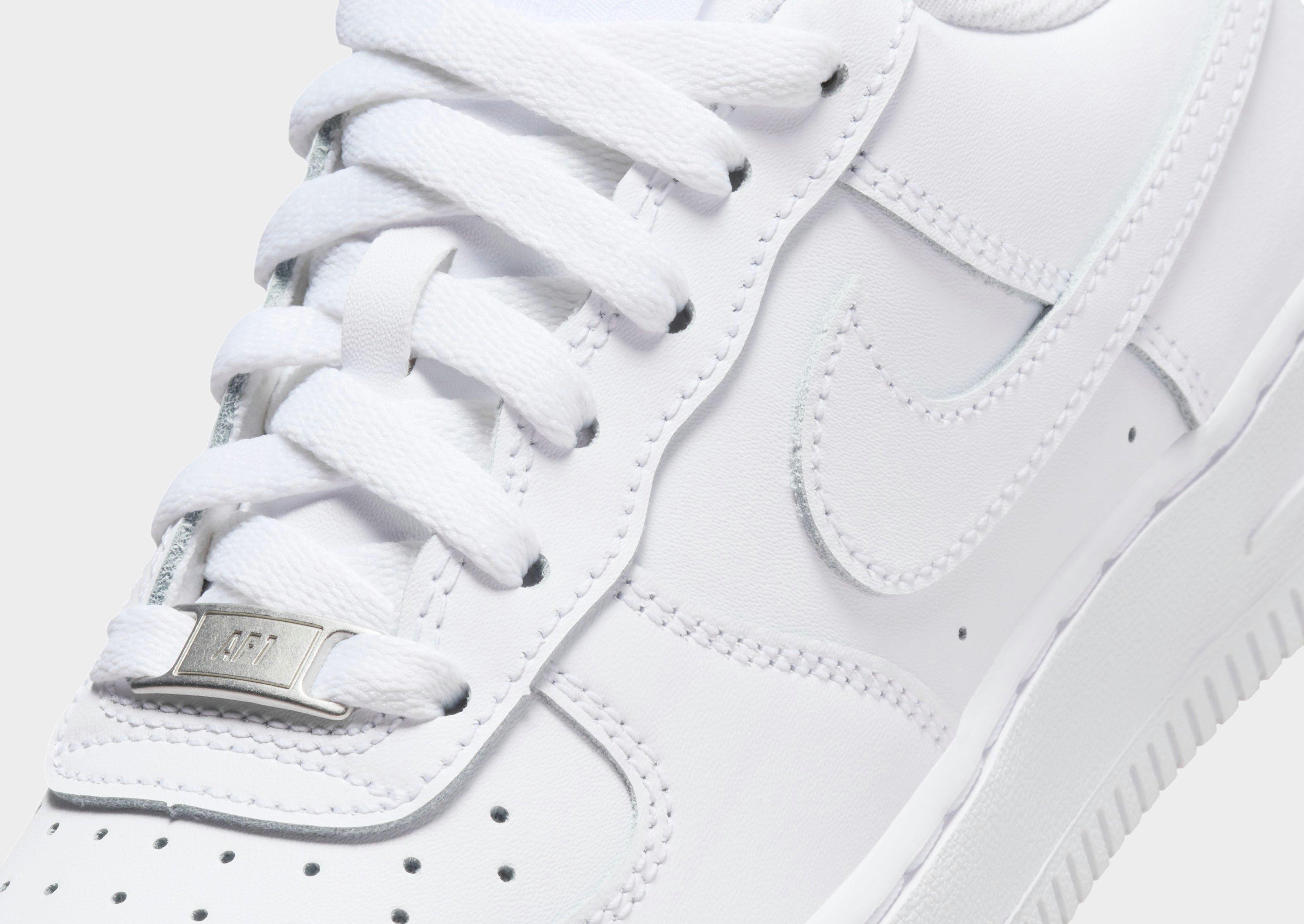 White nike air sale force 1 junior