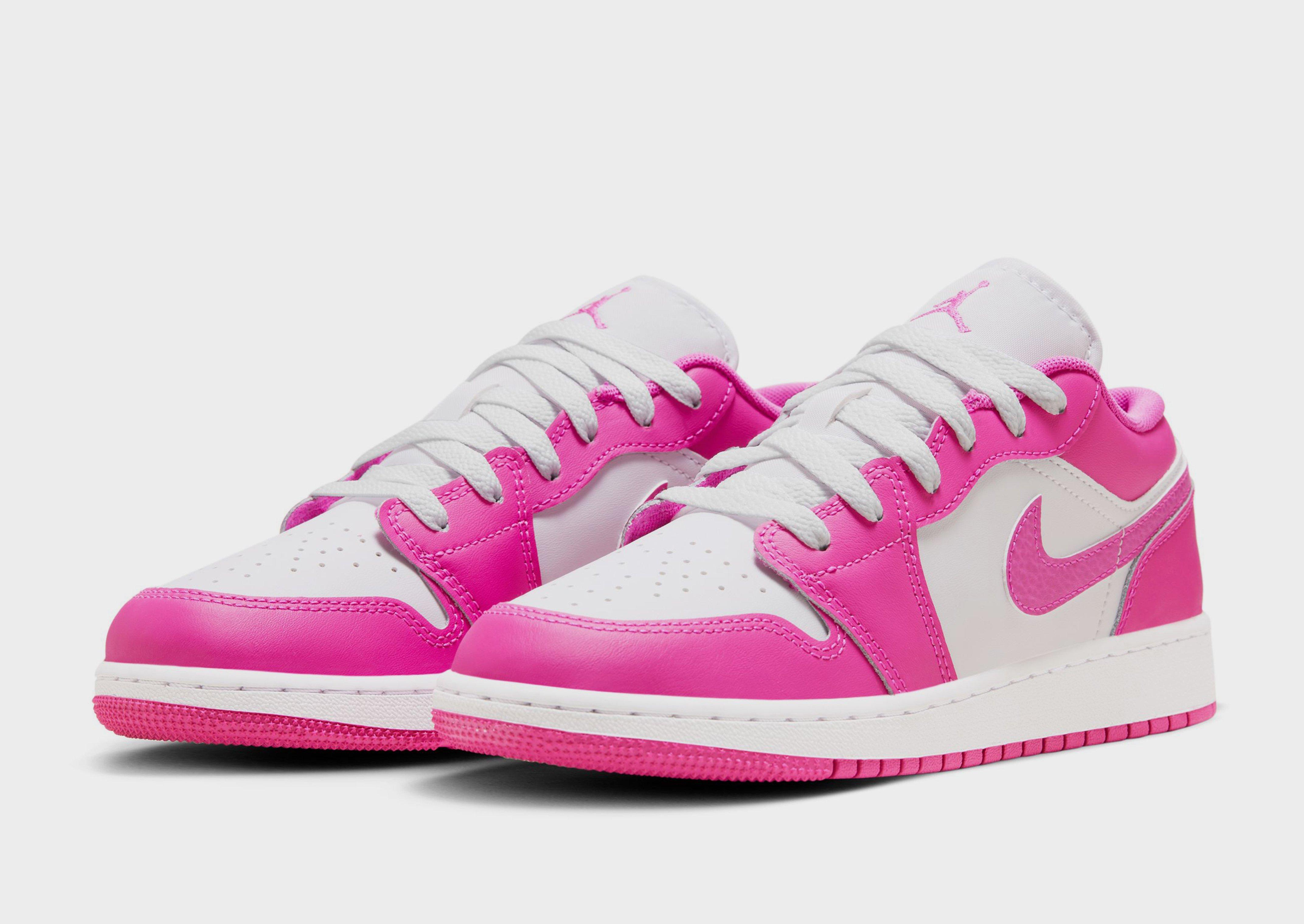 Pink Jordan Air 1 Low Junior JD Sports Singapore