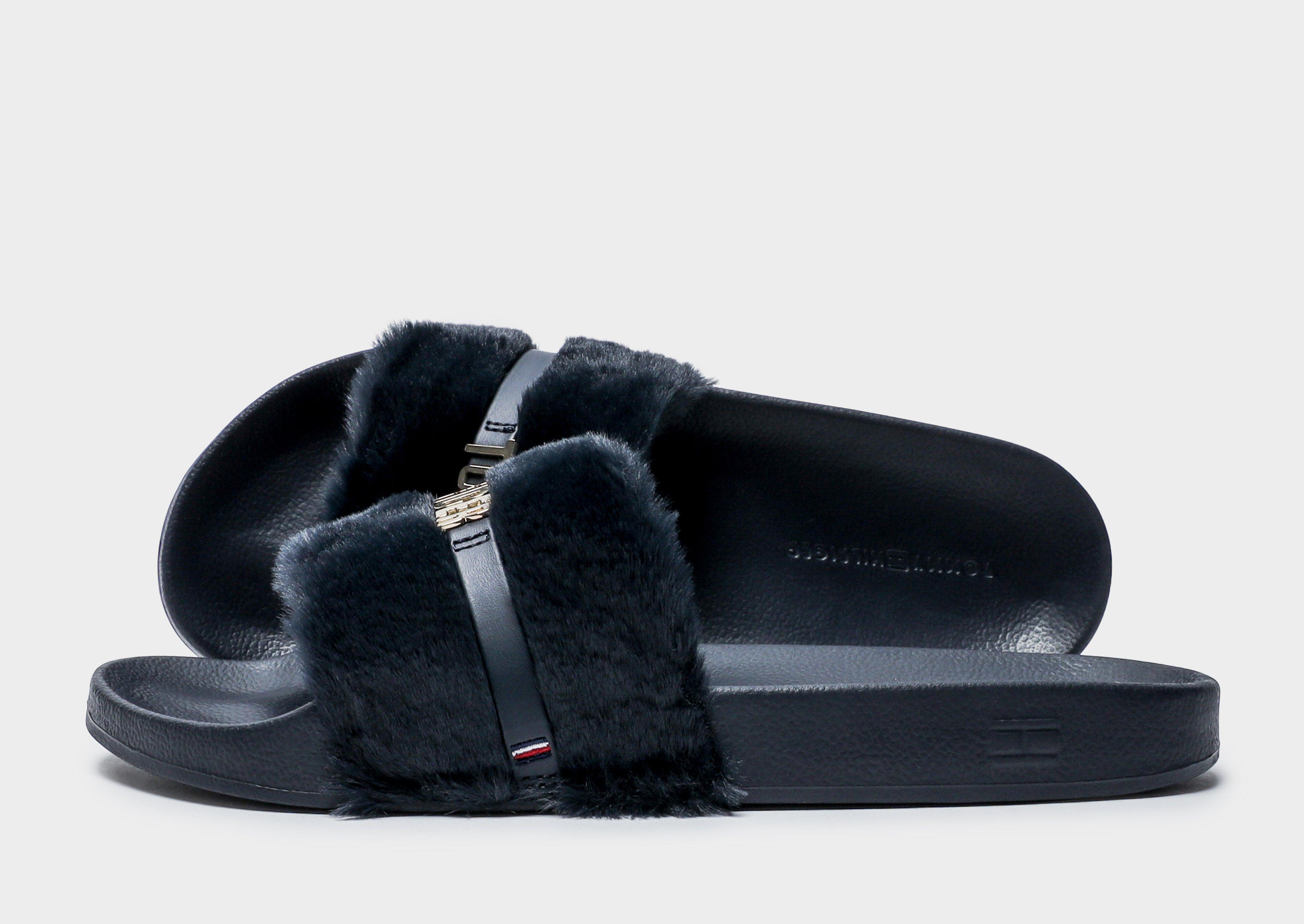 tommy fur slides