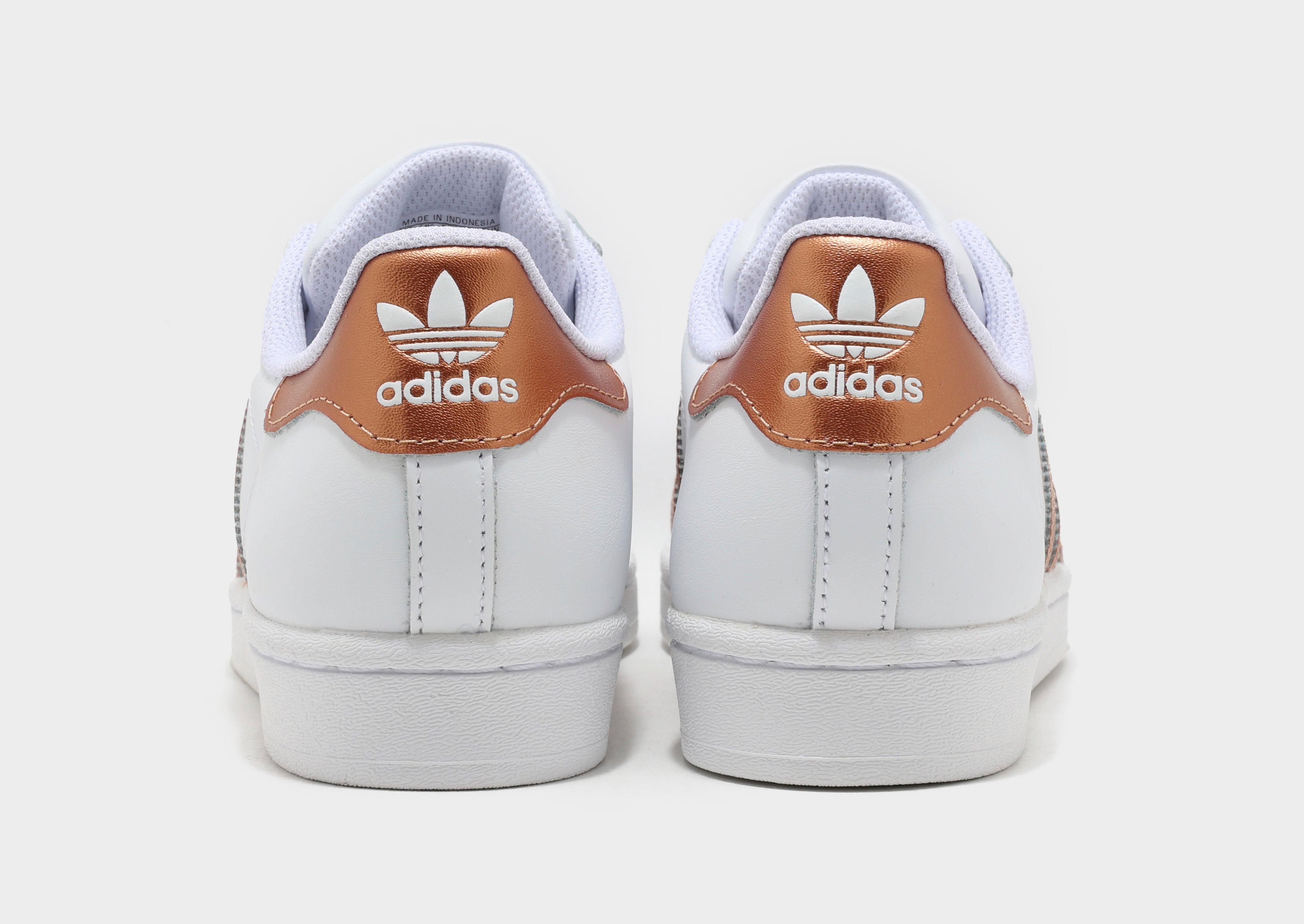 Adidas rose gold superstar shoes best sale