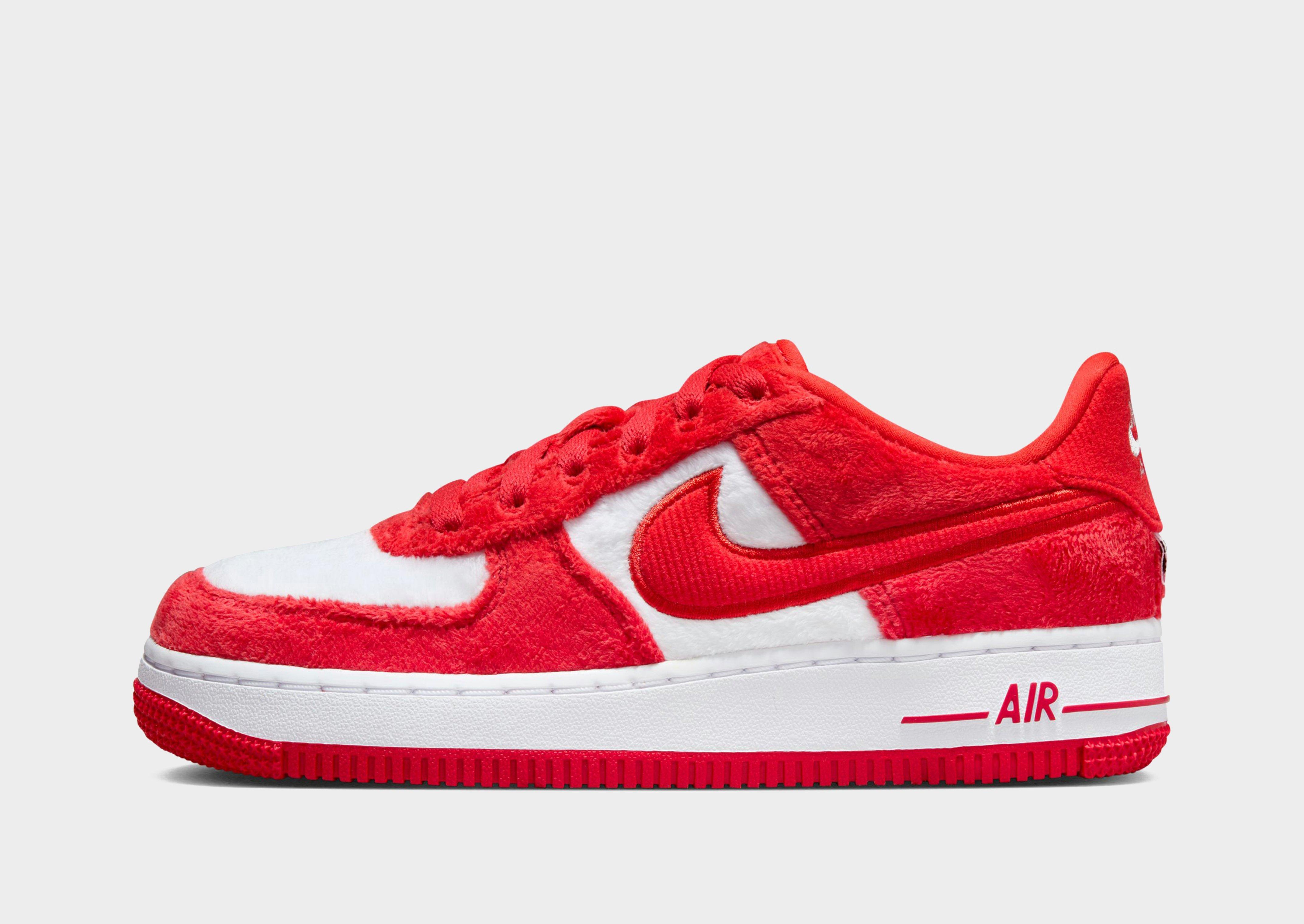 Nike air force store 1 suede rouge