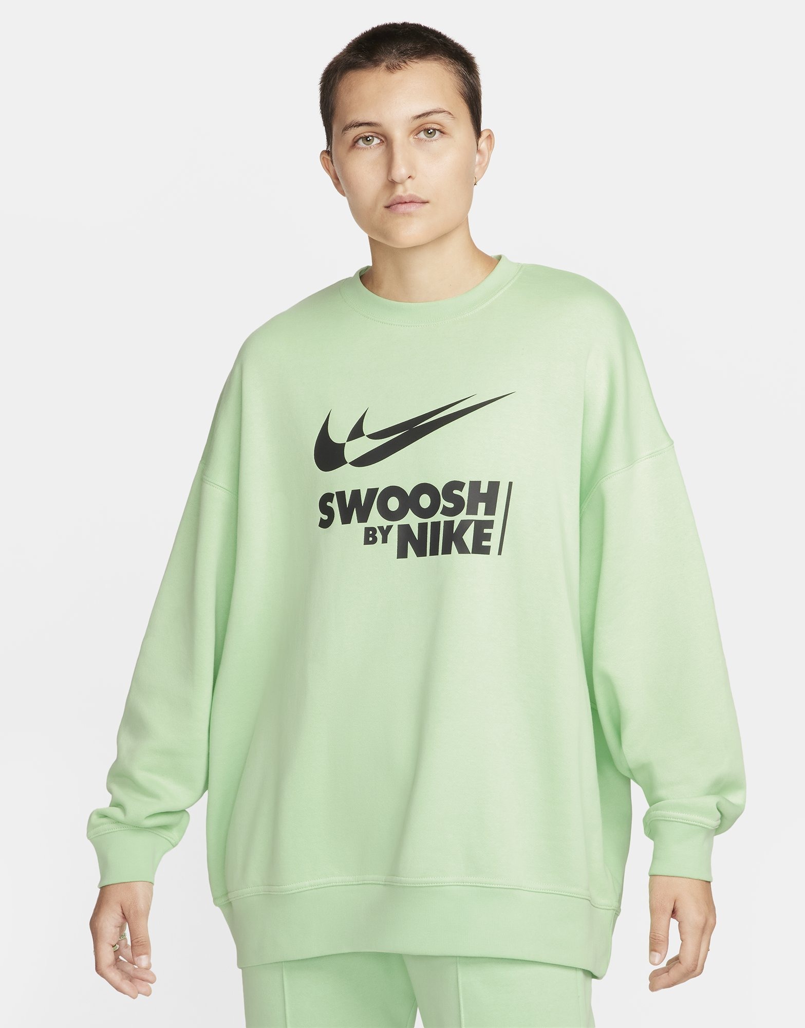 Black Nike Swoosh Sweatshirt | JD Sports UK