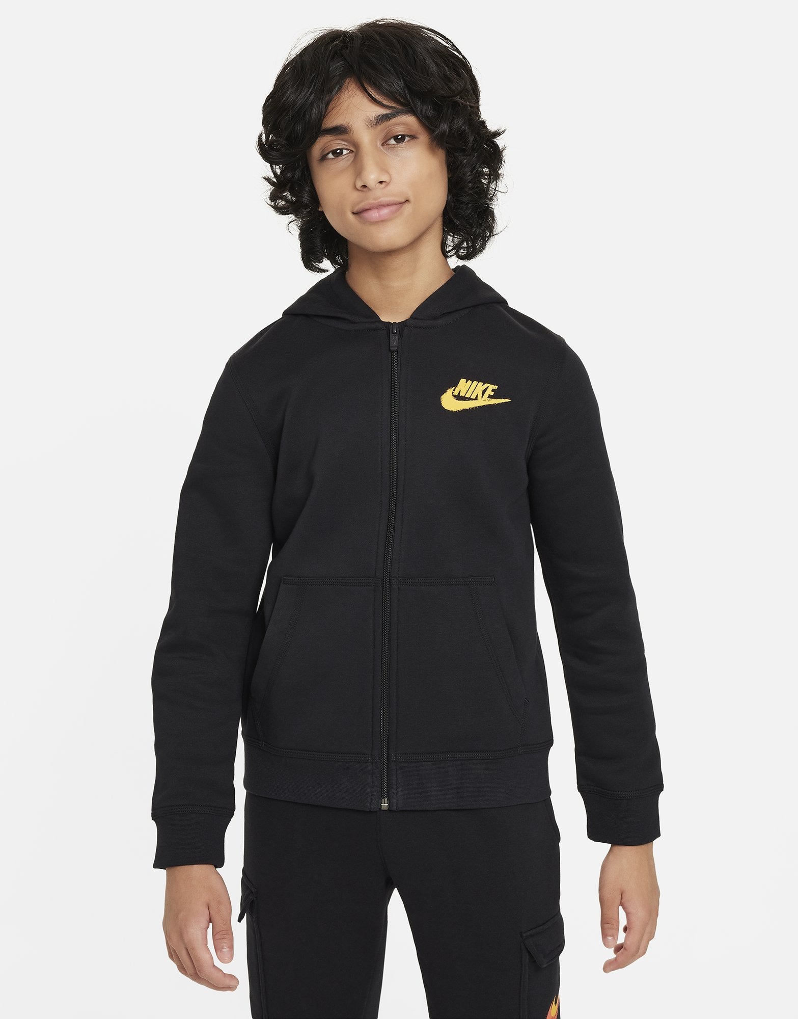 Black Nike Full Zip Hoodie Junior | JD Sports UK