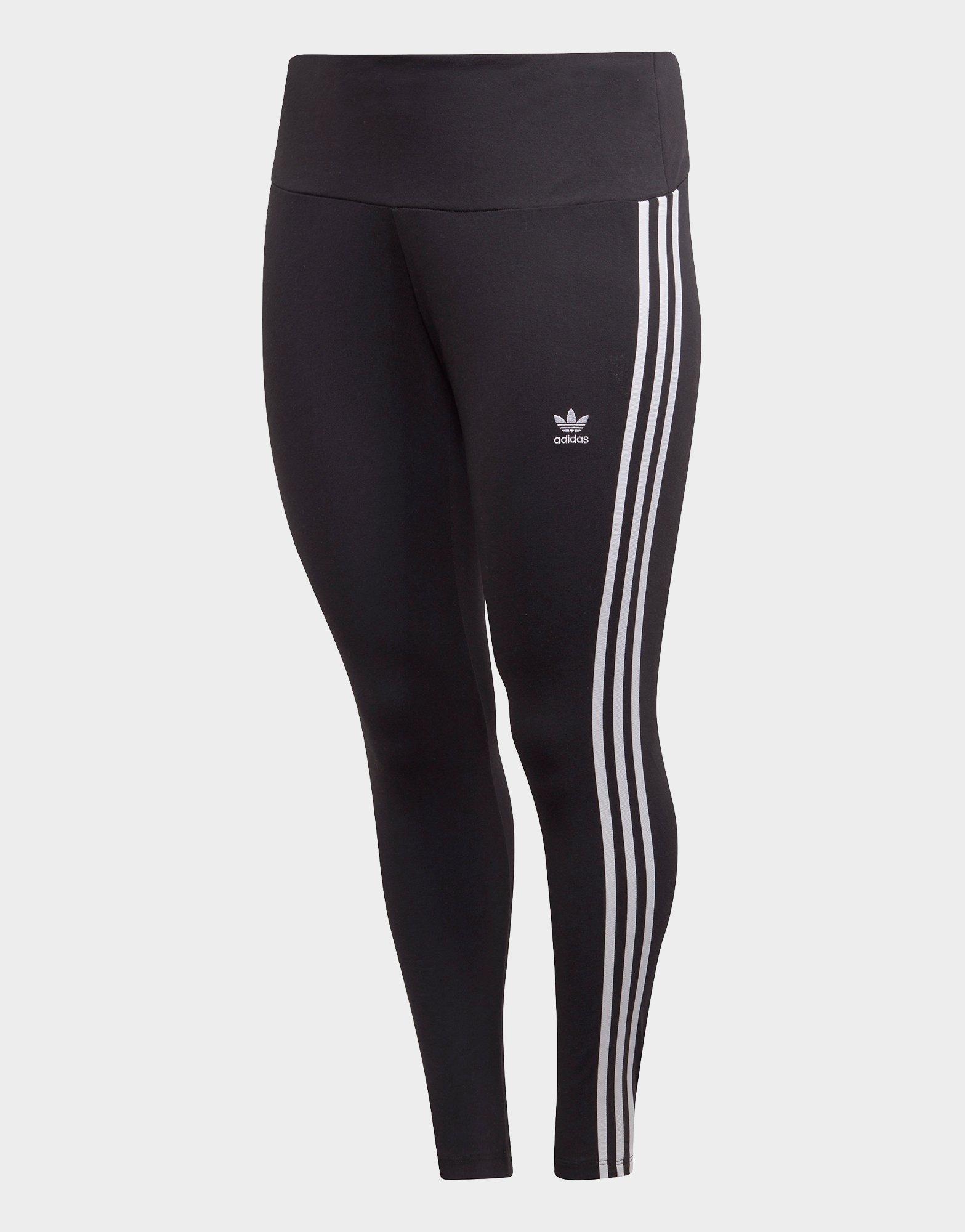 adidas 3 stripe leggings plus size