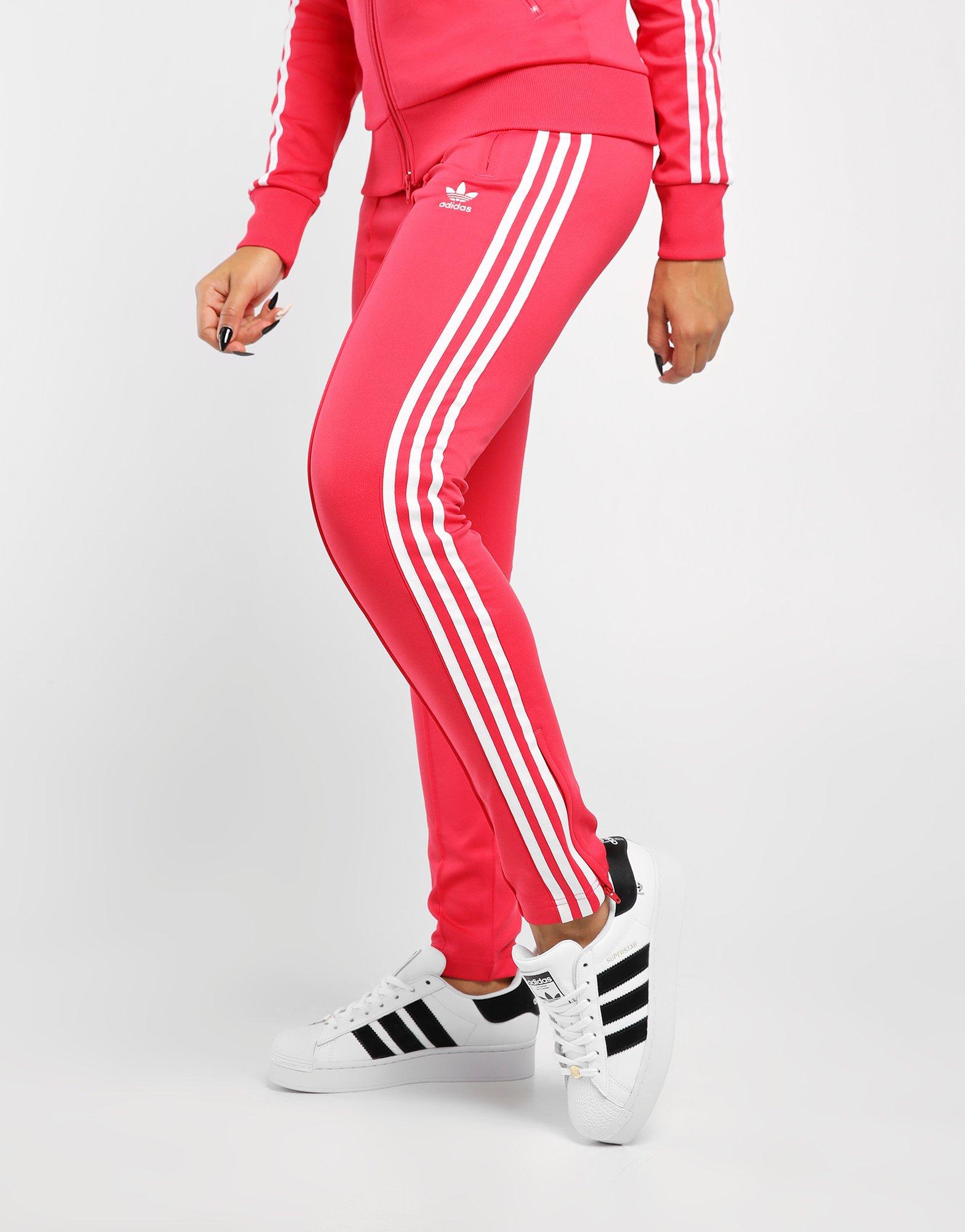 adidas sst tracksuit red