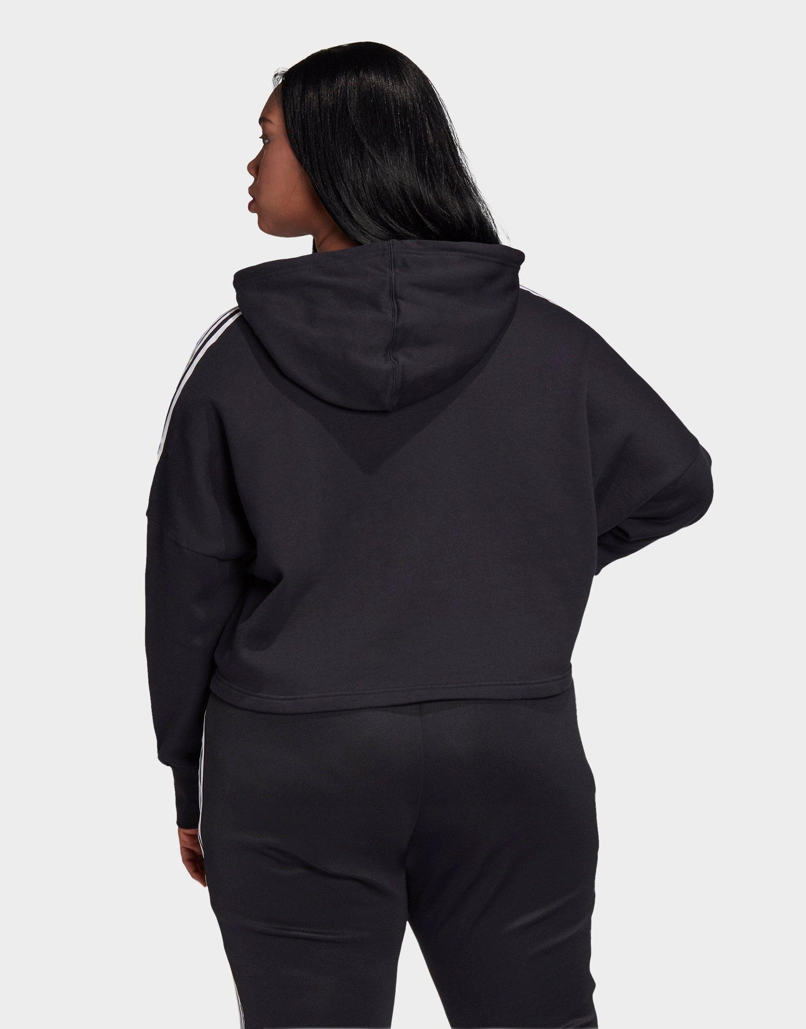 cropped plus size hoodie