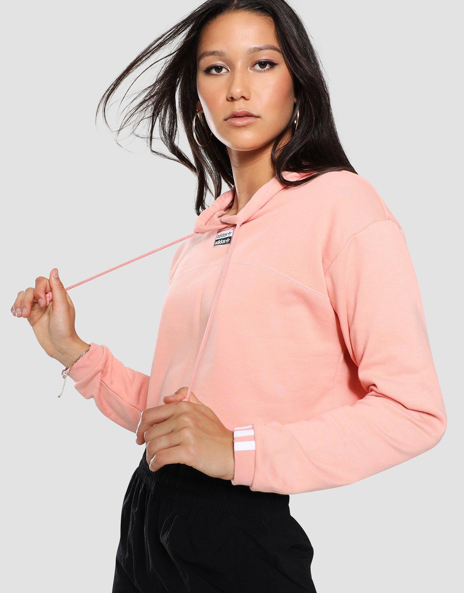 adidas originals ryv sweatshirt in pink