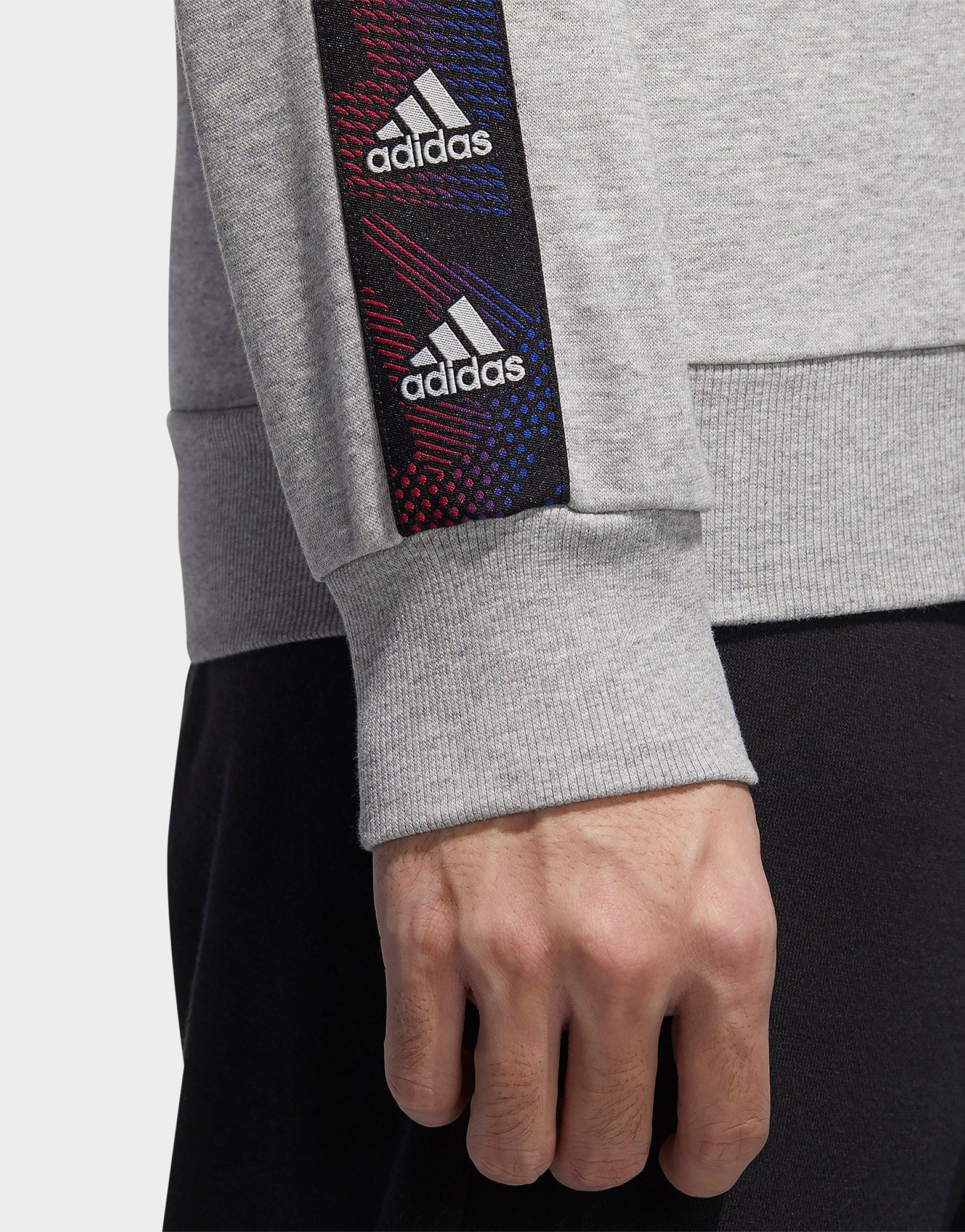 adidas tape sweatshirt