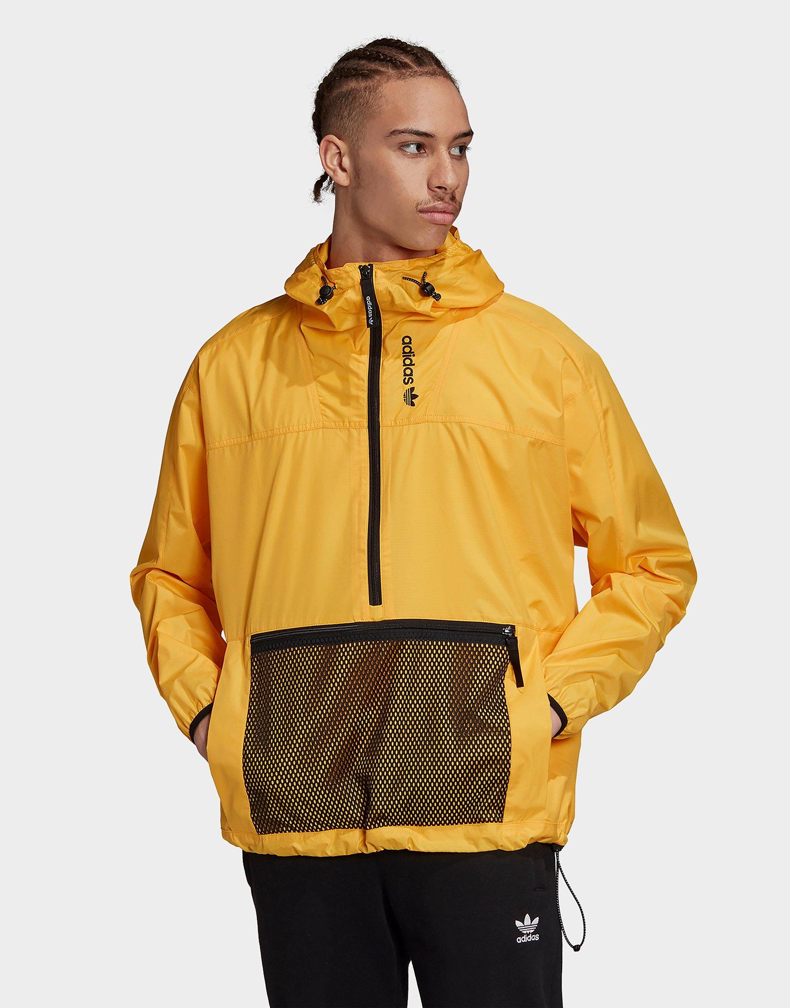 adidas anorak jacket yellow