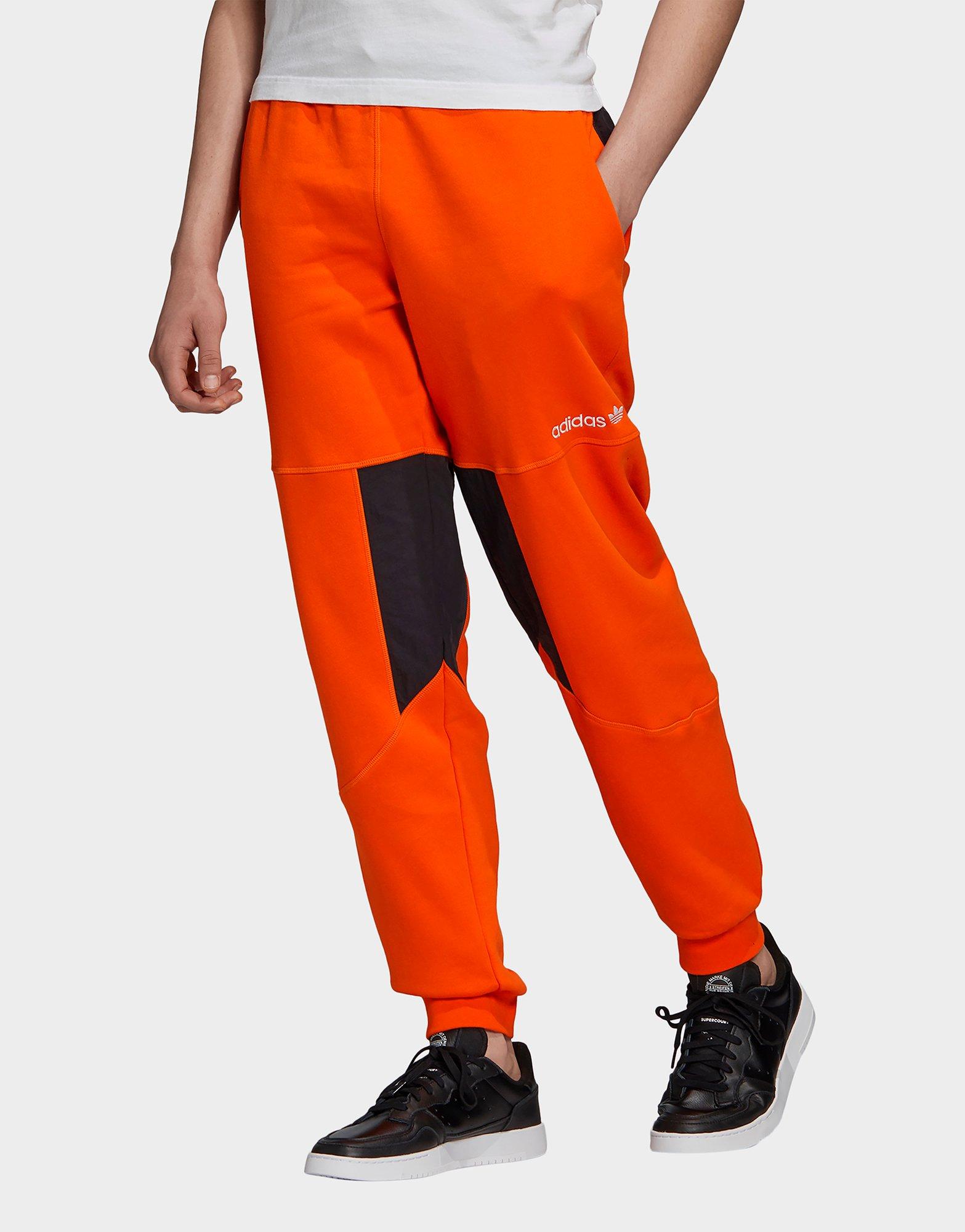 orange adidas joggers