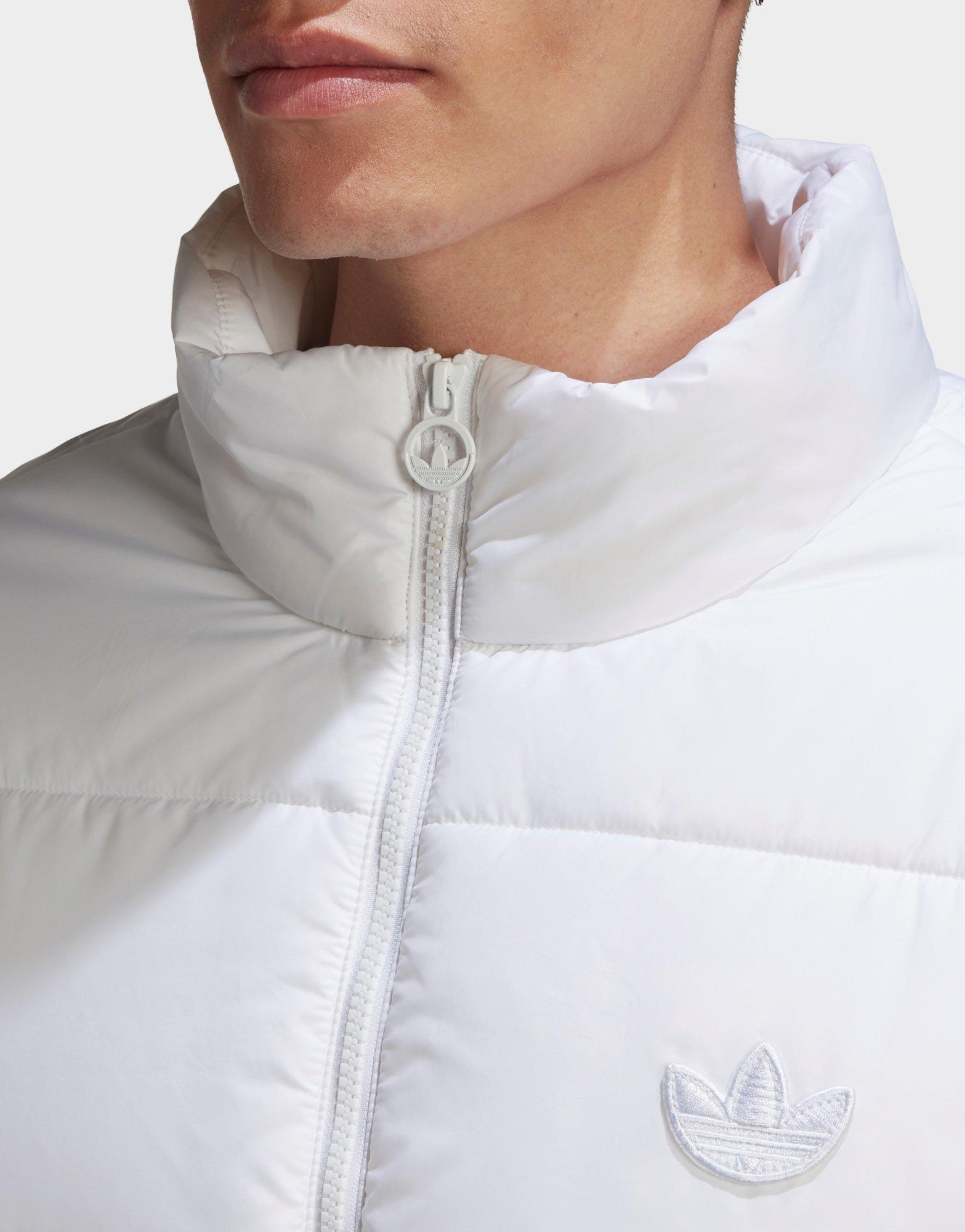 white adidas puffer jacket